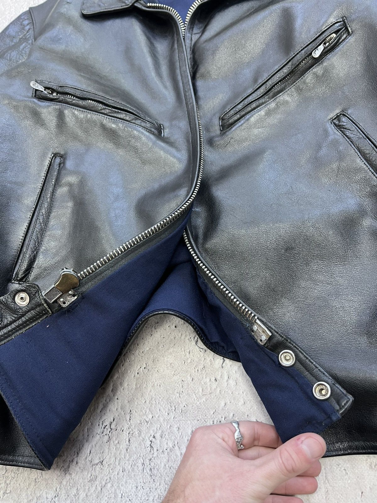 Other Cropped racing Real Leather Vintage Avantgarde Jacket Size US L / EU 52-54 / 3 - 8 Thumbnail