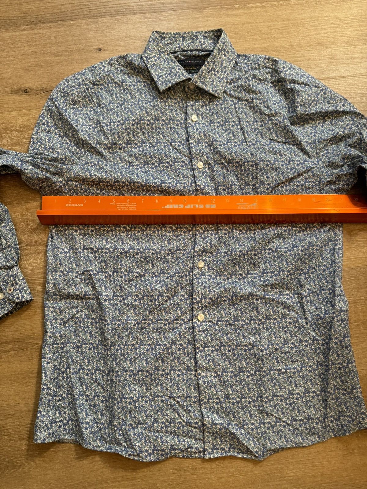 Tommy Hilfiger × Tommy Jeans × Vintage Floral All Over Print Tommy Button Up Dress Shirt Size US XL / EU 56 / 4 - 18 Thumbnail