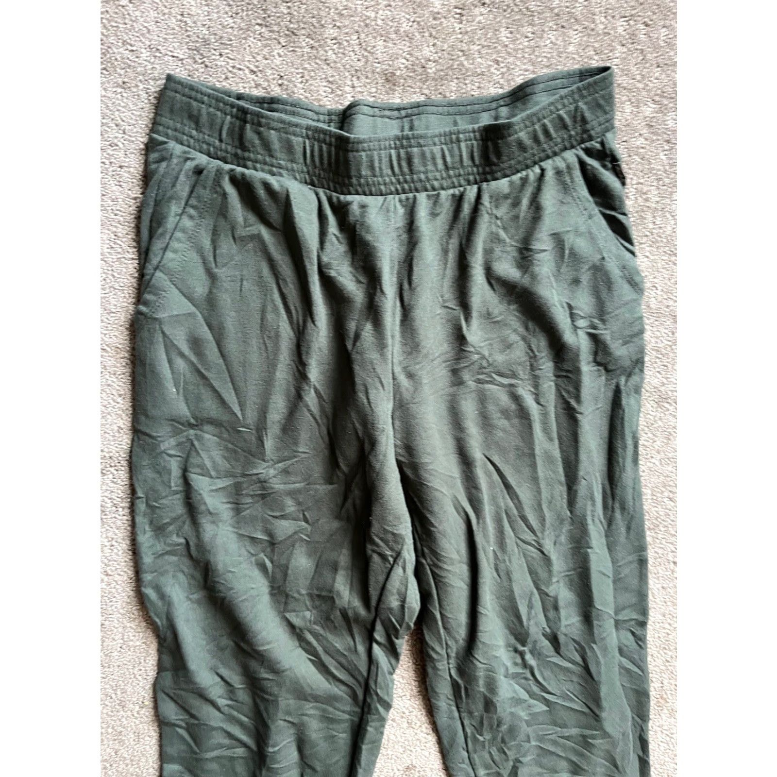 Eddie Bauer Eddie Bauer Women's Solid Green Pull On Lounge Pants Size Medium Womens Size 36" / US 14 / IT 50 - 2 Thumbnail