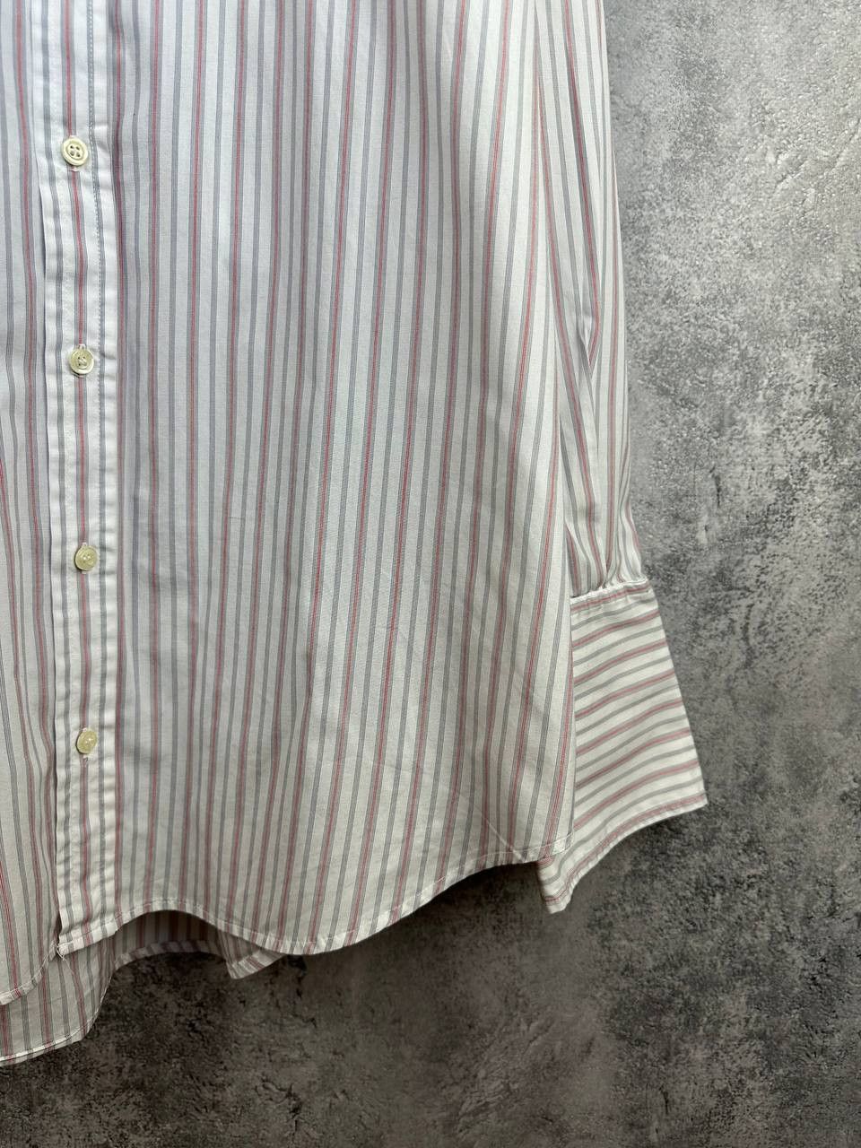 Designer James Meade Striped Dress Shirt LS Button Up Made in Britain Size US XL / EU 56 / 4 - 8 Thumbnail