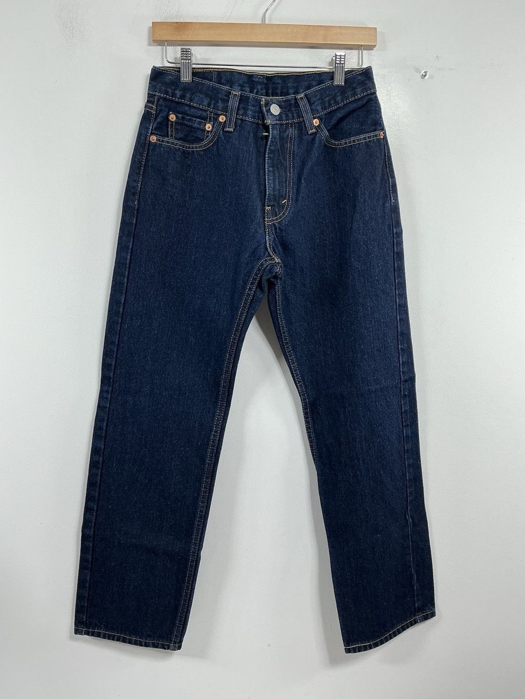 Levi's Men's Excellent Levi Straus Blue Jeans 505 Dk Blue 29x30 Size US 29 - 1 Thumbnail
