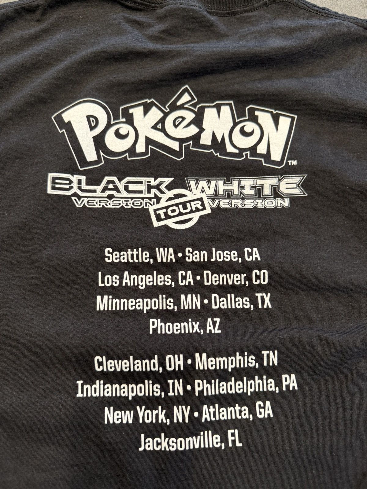 Nintendo Pokémon Black and White Version Tour Tee Size US L / EU 52-54 / 3 - 6 Thumbnail