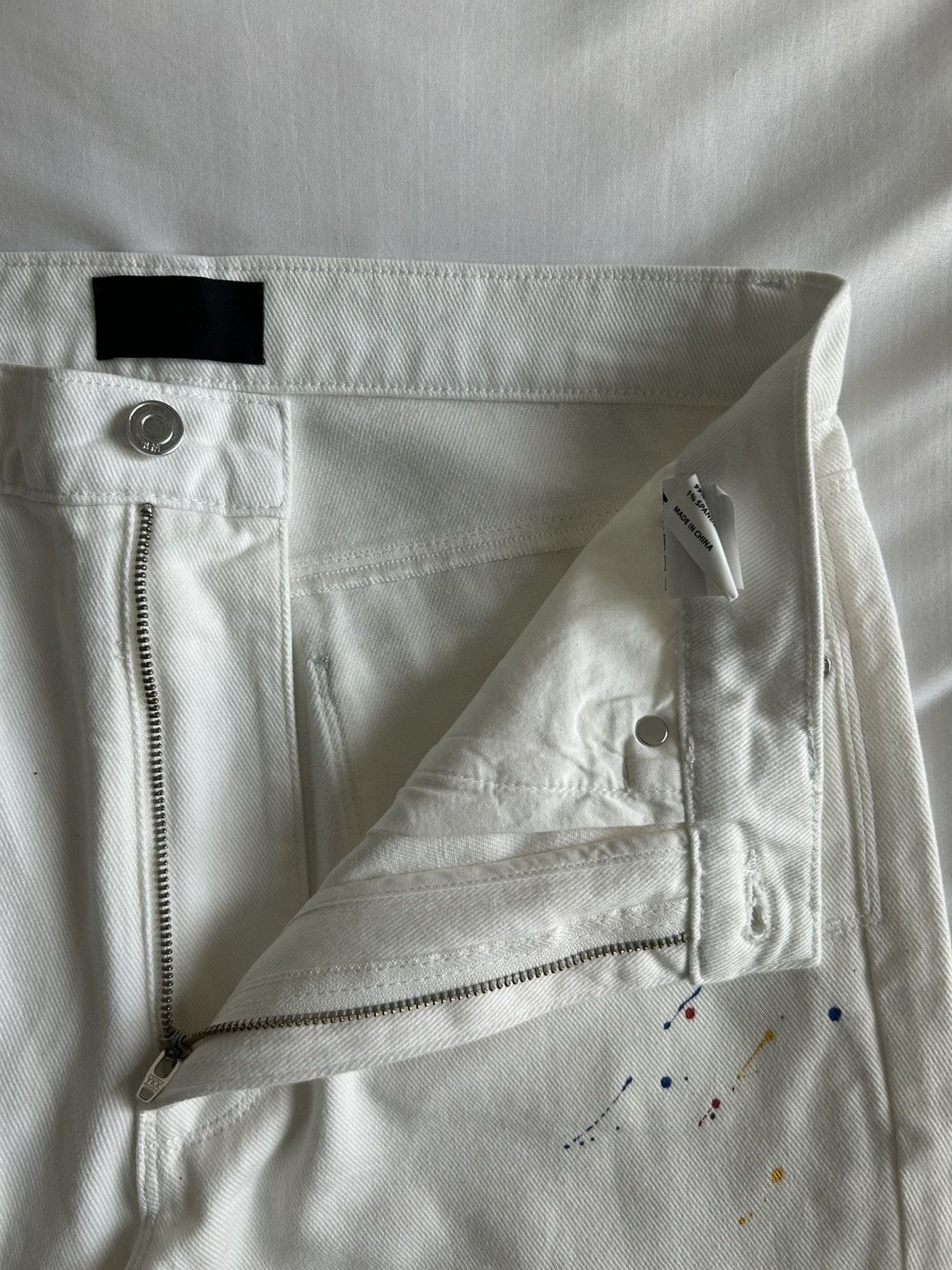 Rta RTA Denim Flare Painter Pants White Sample Size US 32 / EU 48 - 5 Thumbnail