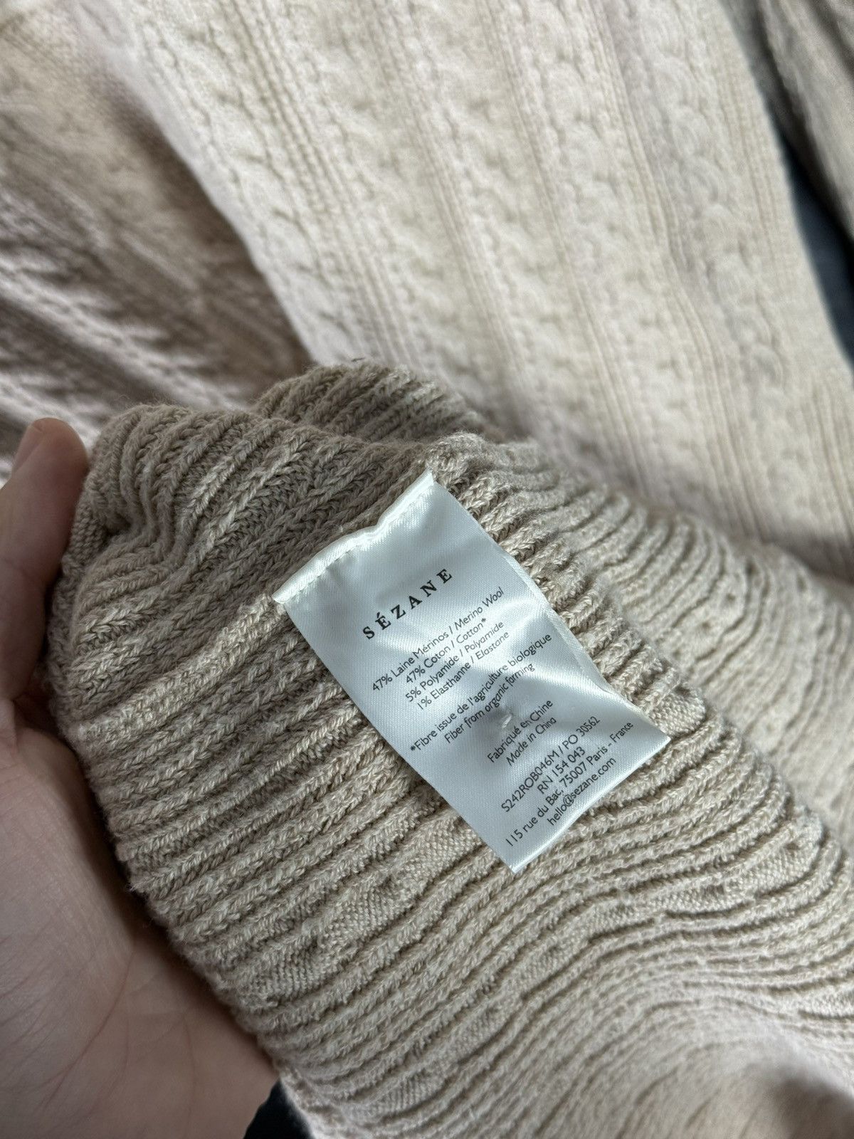 Sezane LA MAILLE SEZANE Women’s Maxi Dress Merino Wool Blend Size S Size S / US 4 / IT 40 - 10 Thumbnail