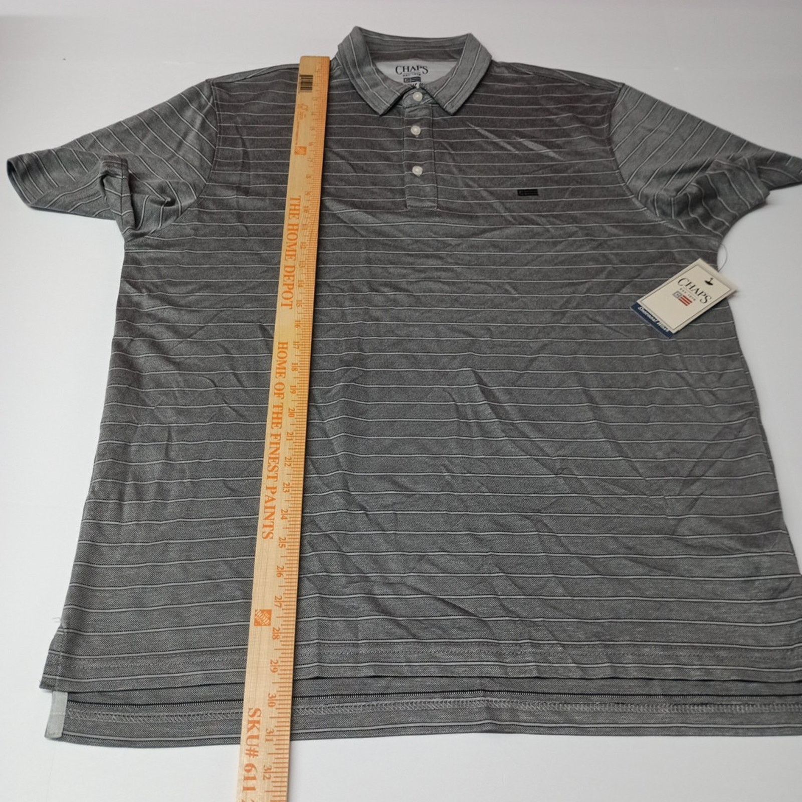 Chaps Chaps Milton Polo Shirt Men's XL Gray Seacoast Wash Soft Size US XL / EU 56 / 4 - 5 Thumbnail