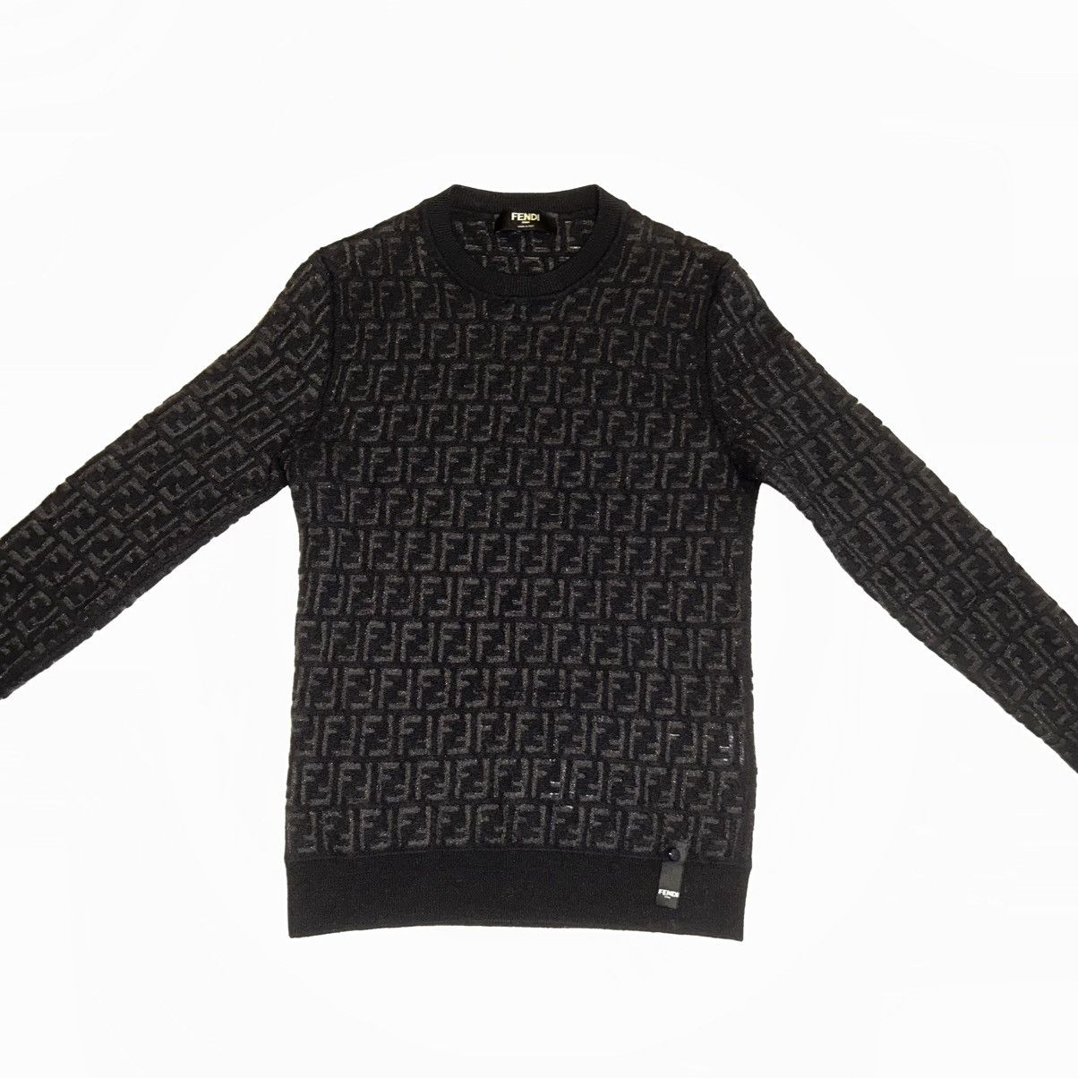 Fendi Fendi Black Sweater Size US M / EU 48-50 / 2 - 2 Thumbnail