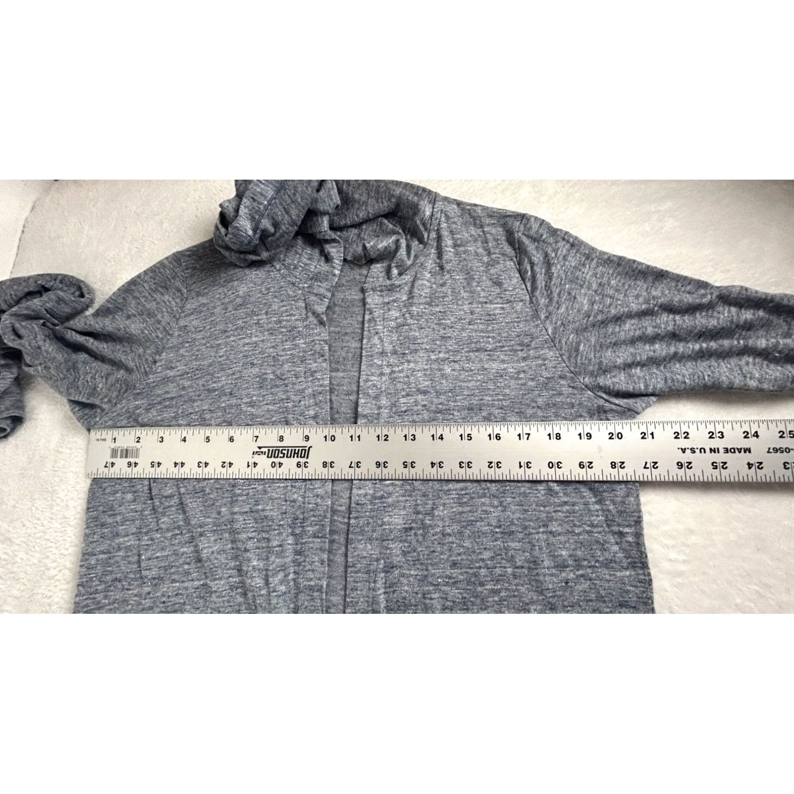 Cynthia Rowley Cynthia Rowley Womens Gray Hooded Open Front Linen Cardigan Medium Lightweight Shirt Womens M Gray Cardigan Hooded Open Front Linen Lightweight Size M / US 6-8 / IT 42-44 - 6 Thumbnail