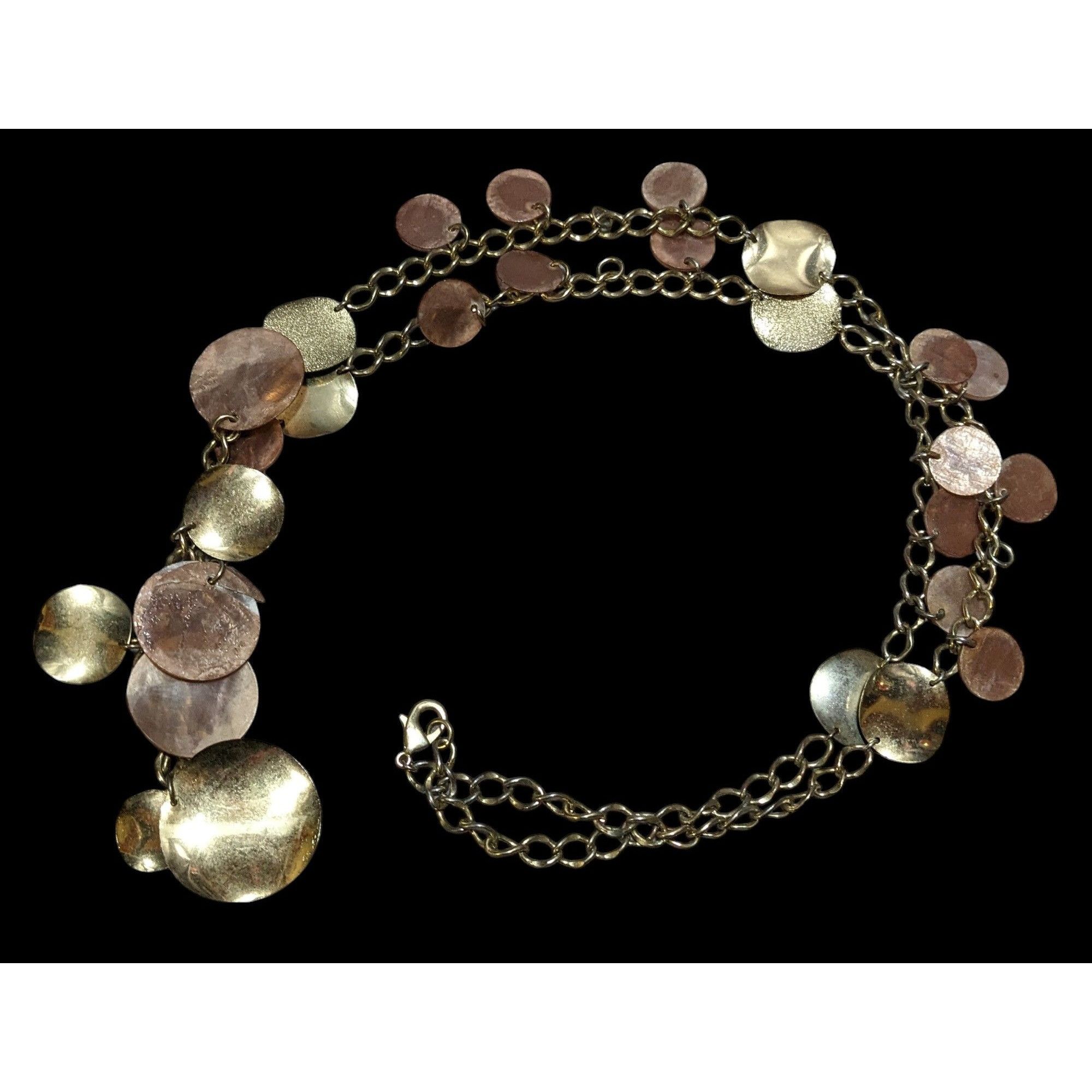 Other Retro Y2K Gold Shell Disc Charm Necklace Size ONE SIZE - 1 Thumbnail