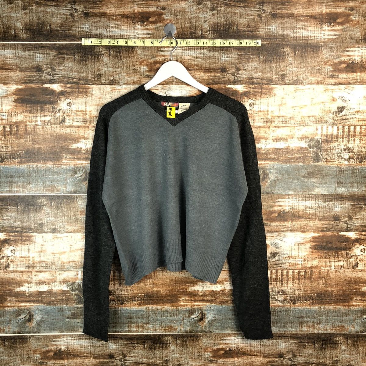 Homespun Knitwear × Japanese Brand Roxy Grey Knitwear sweatshirt #A1809 Size M / US 6-8 / IT 42-44 - 1 Thumbnail