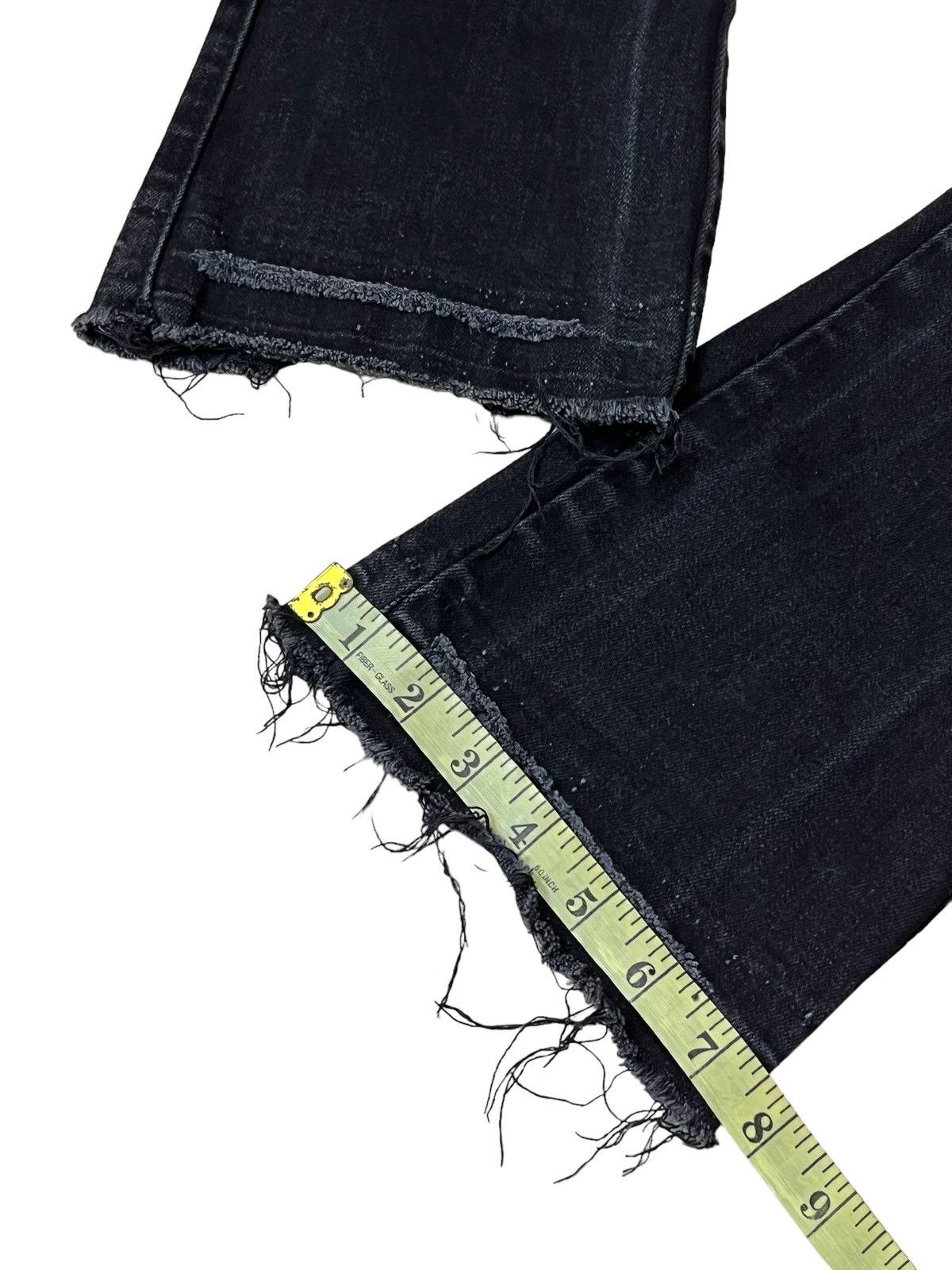 Le Grande Bleu (L.G.B.) SICK🔥PHEELINGS STACKED BONDAGE STRETCH COTTON FLARE JEANS Size US 30 / EU 46 - 20 Thumbnail