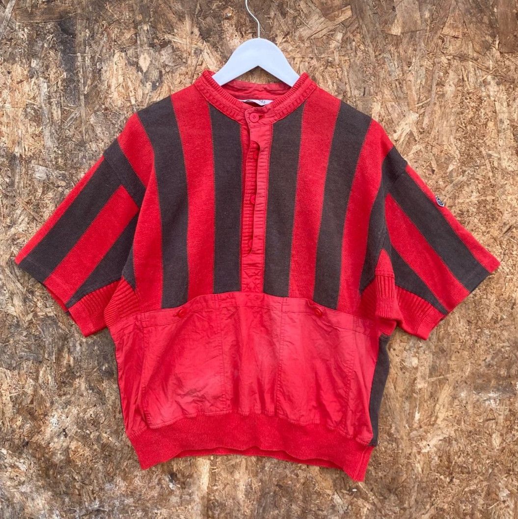 Japanese Brand Vintage Pia Sport Stripe Knitwear Cardigan Size US L / EU 52-54 / 3 - 1 Thumbnail