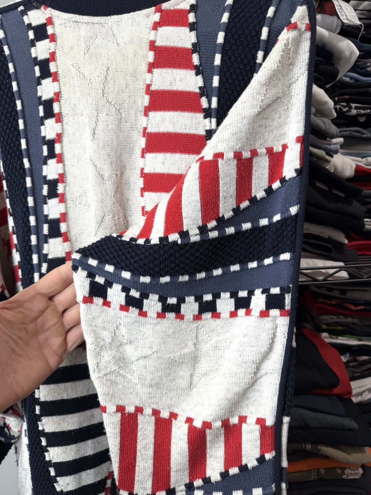 Coogi Rare Vintage Carlo Colucci American Flag Coogi Style Sweater Size US L / EU 52-54 / 3 - 12 Thumbnail