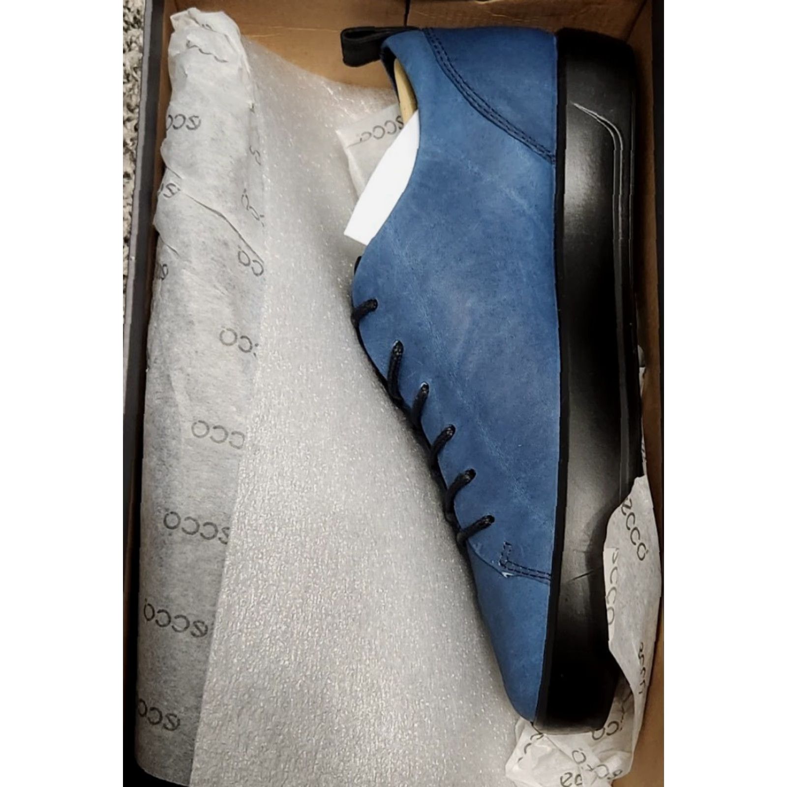 Ecco ECCO Ecco Soft 8 Tie II Sneaker Indigo Blue 5.5 US 39 EU Men Athletic Tie Shoes Mens Size US 6 / EU 39 - 2 Thumbnail
