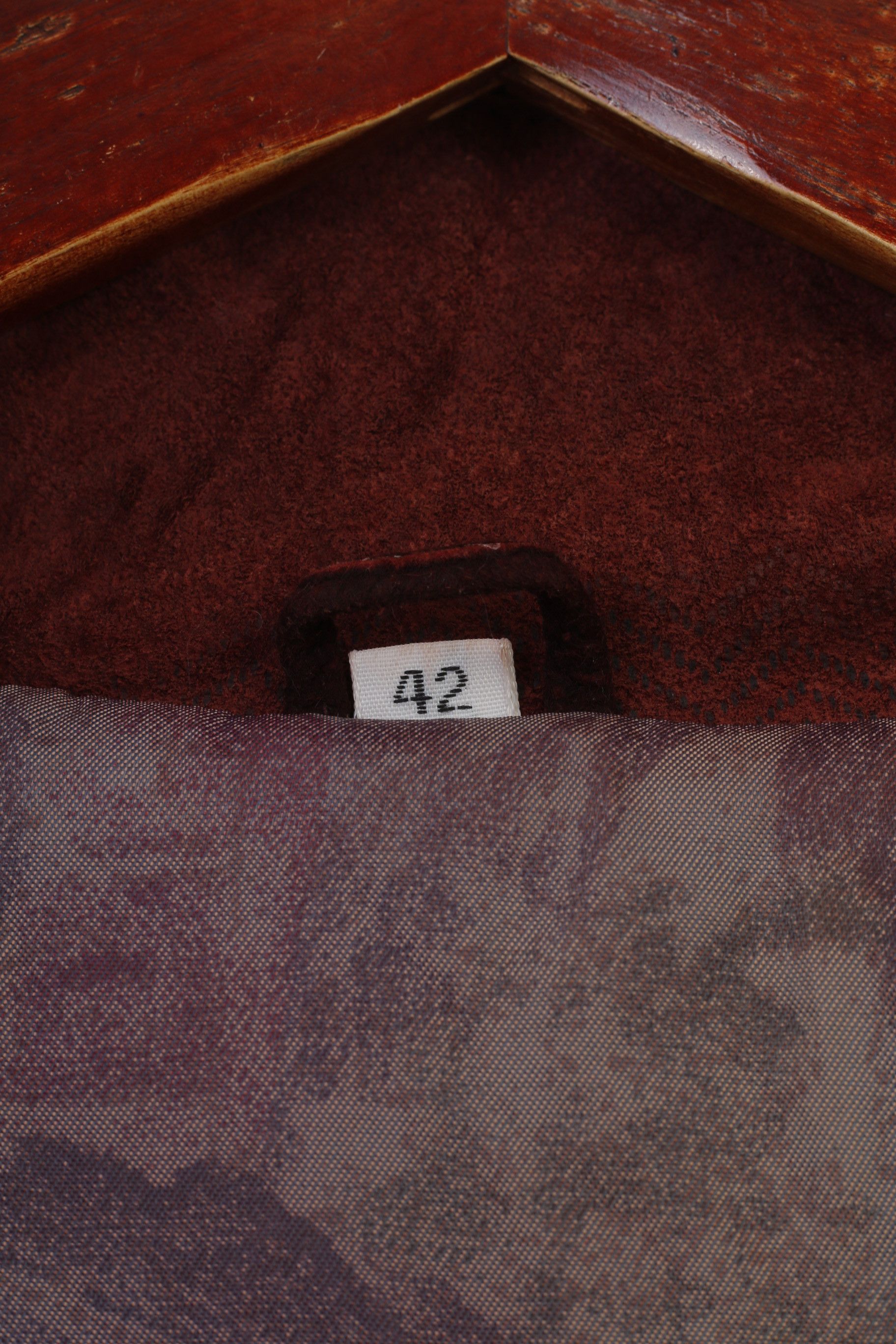 Vintage Wohrl Woman 42 XL Jacket Burgundy Leather Full Zipper 2331 Size XL / US 12-14 / IT 48-50 - 4 Thumbnail