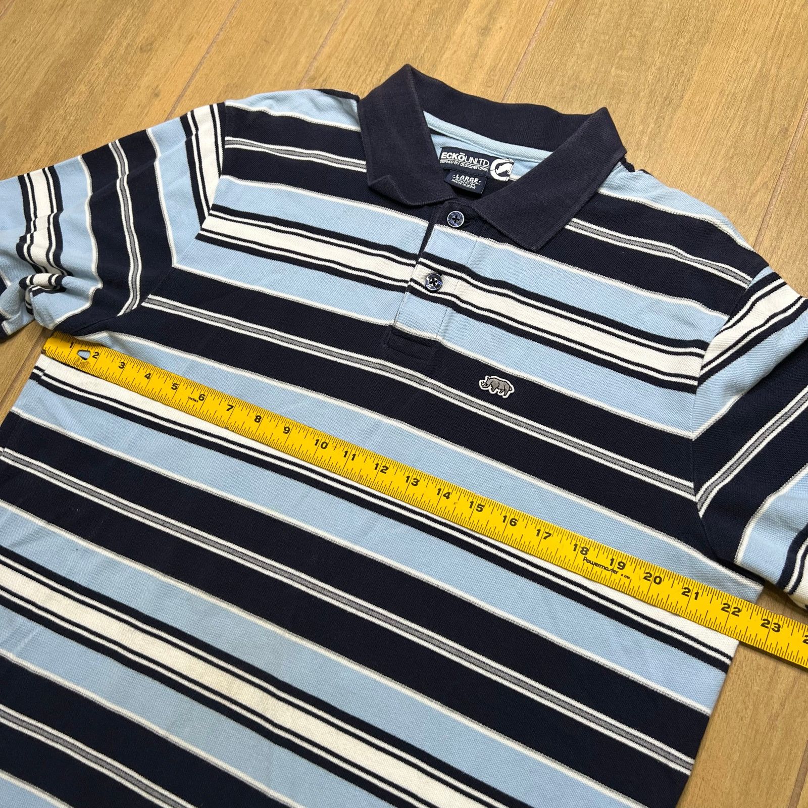 Ecko Unltd. Vintage Y2K Ecko Unltd Striped Polo Shirt Men's Sz L Size US L / EU 52-54 / 3 - 6 Thumbnail