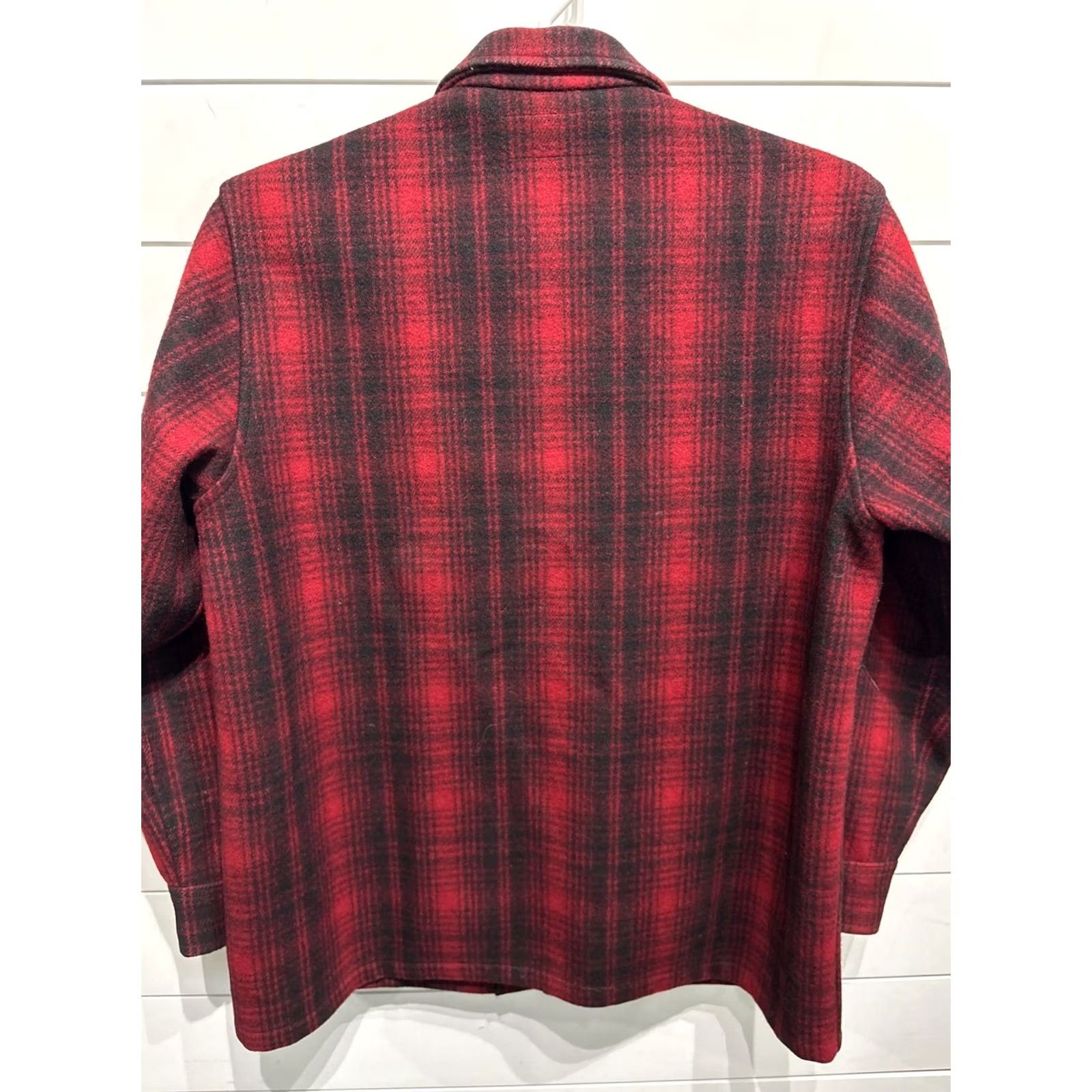 Vintage VINTAGE Bemidji Woolen Mills USA Plaid 100% Wool Shacket Coat Jacket Mens Large Red Size US L / EU 52-54 / 3 - 5 Thumbnail