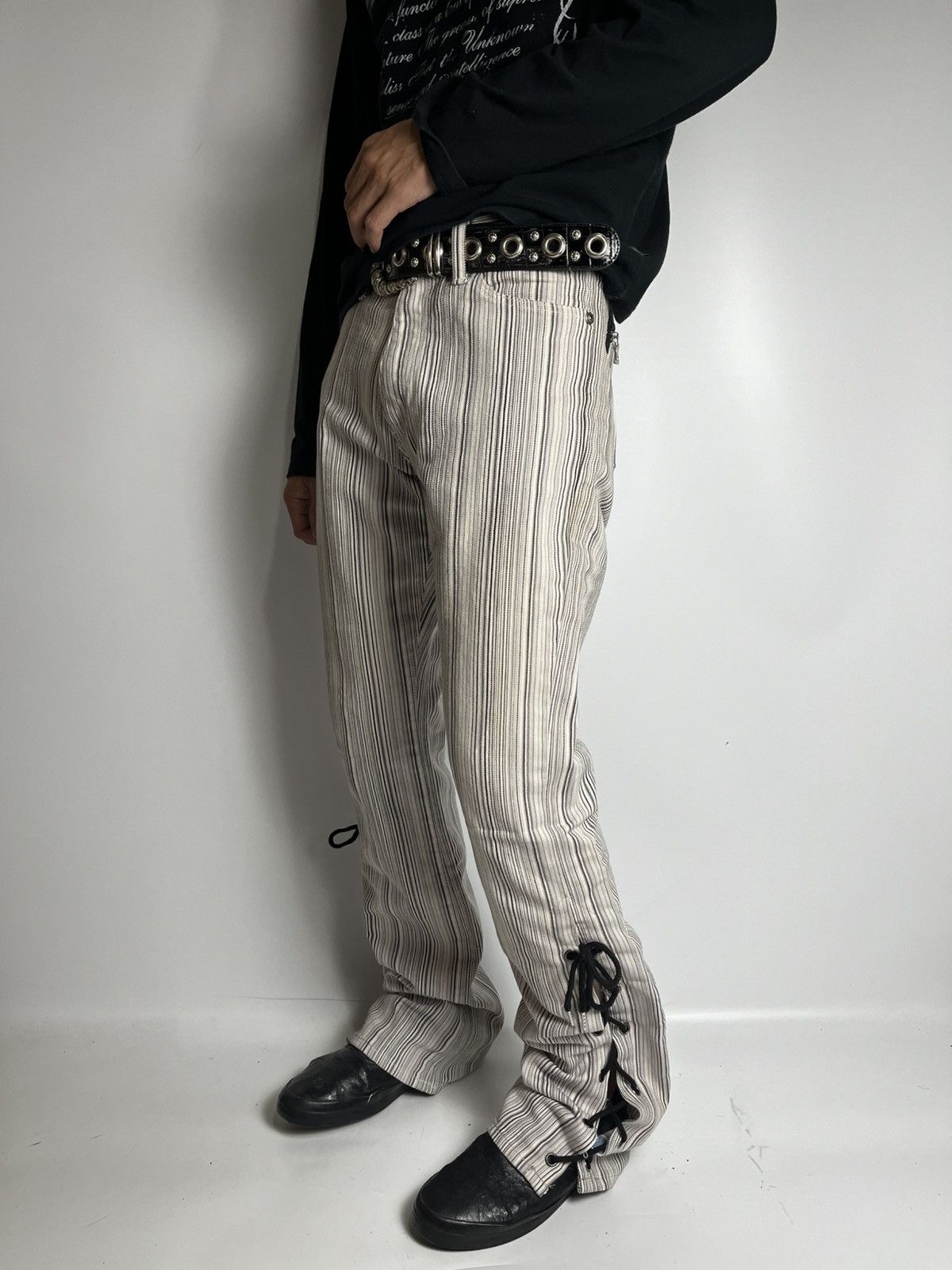 Jean × semanticdesign Lace up semanticdesign hikory pant vkei style japanese brand Size US 30 / EU 46 - 2 Thumbnail