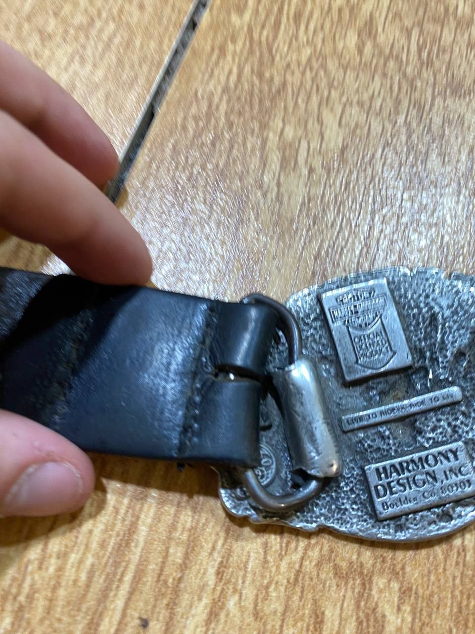 Harley Davidson Vintage Harley Davidson studded leather belt Size ONE SIZE - 18 Thumbnail