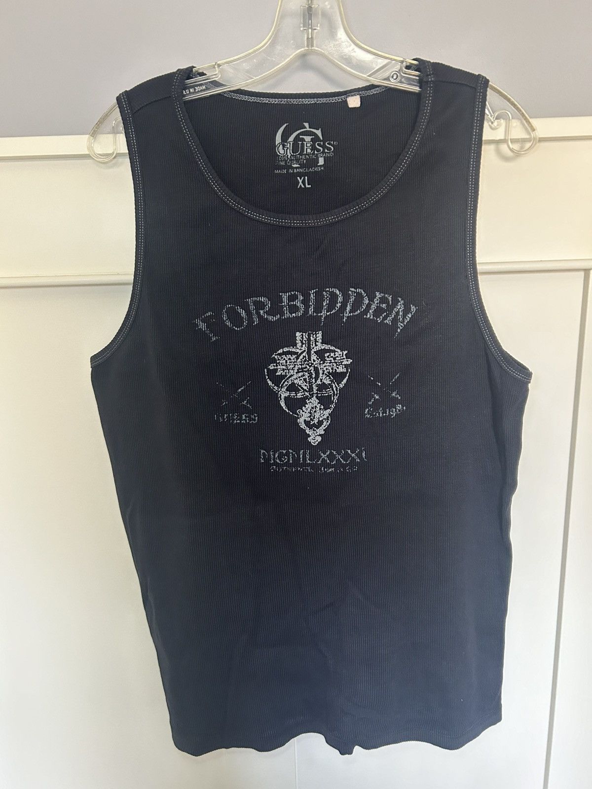 Guess Vintage Guess Jeans USA “Forbidden” cross tank top Size US XL / EU 56 / 4 - 1 Thumbnail