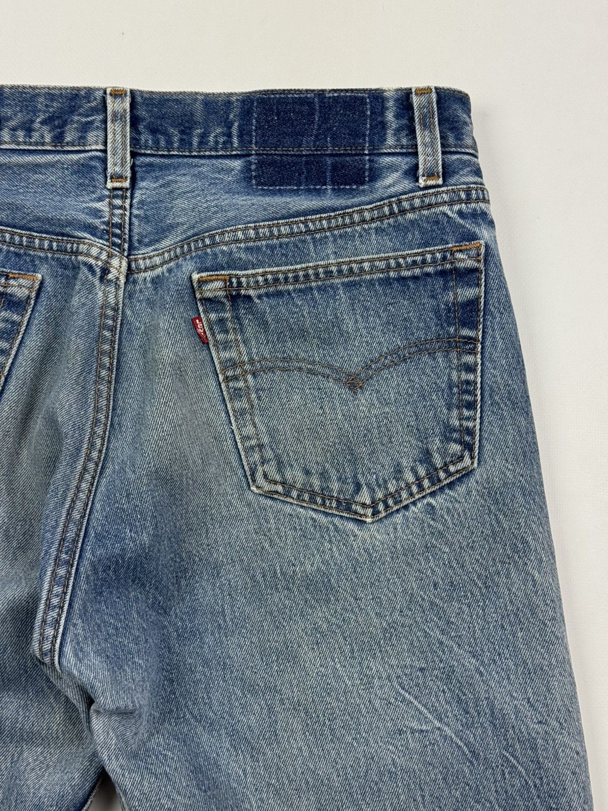 Levi's 90’s Vintage Distressed Levi’s 501 Washed Denim USA Jeans Size US 36 / EU 52 - 19 Thumbnail