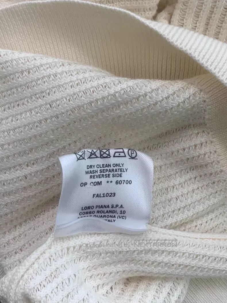 Loro Piana Loro Piana Ivory Point Collar Ribbed Short Sleeve Top Size XS / US 0-2 / IT 36-38 - 6 Thumbnail