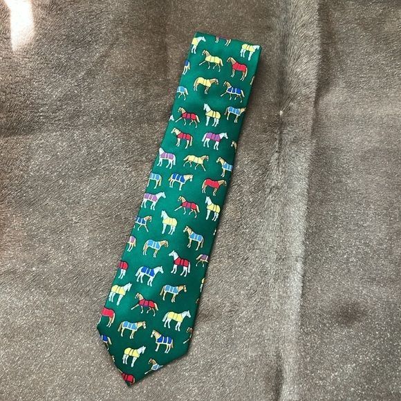 Vintage Alynn Neckwear 'Horse Blanket' Silk Tie Size ONE SIZE - 3 Thumbnail