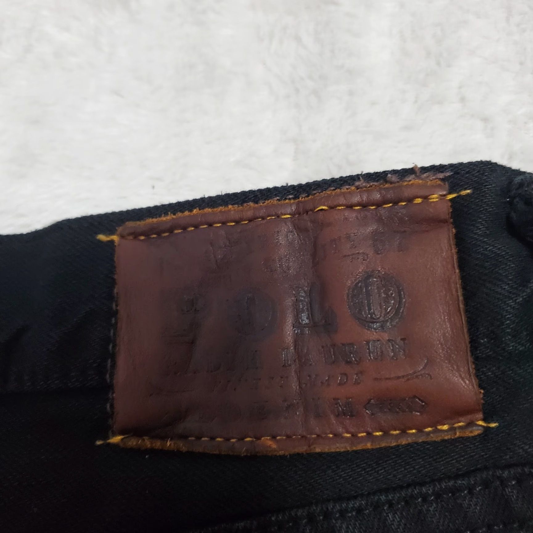 Polo Ralph Lauren Polo Ralph Lauren Jeans Mens 36x32 Black Straight Mid Rise 100% Cotton Denim Size US M / EU 48-50 / 2 - 6 Thumbnail