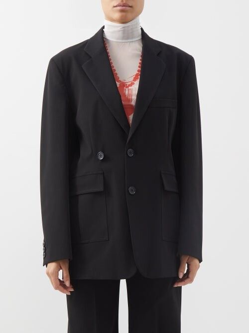 Maison Margiela oc11z0925 Single-Breasted Blazer in Black Size XS / US 0-2 / IT 36-38 - 1 Thumbnail