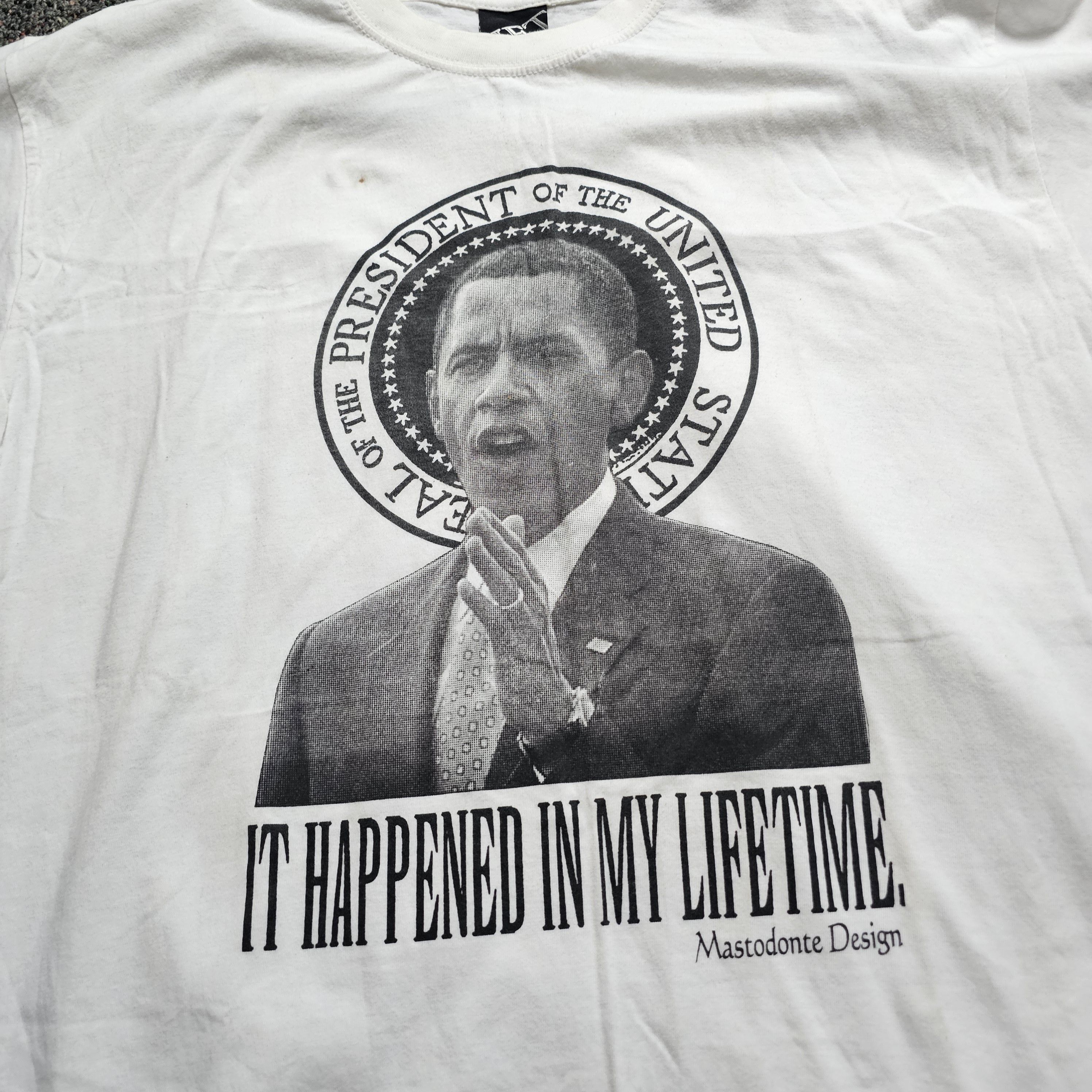 Other Rare Y2K Barrack Obama "It Happened In My Life Time" T shirt Size US XXL / EU 58 / 5 - 2 Thumbnail