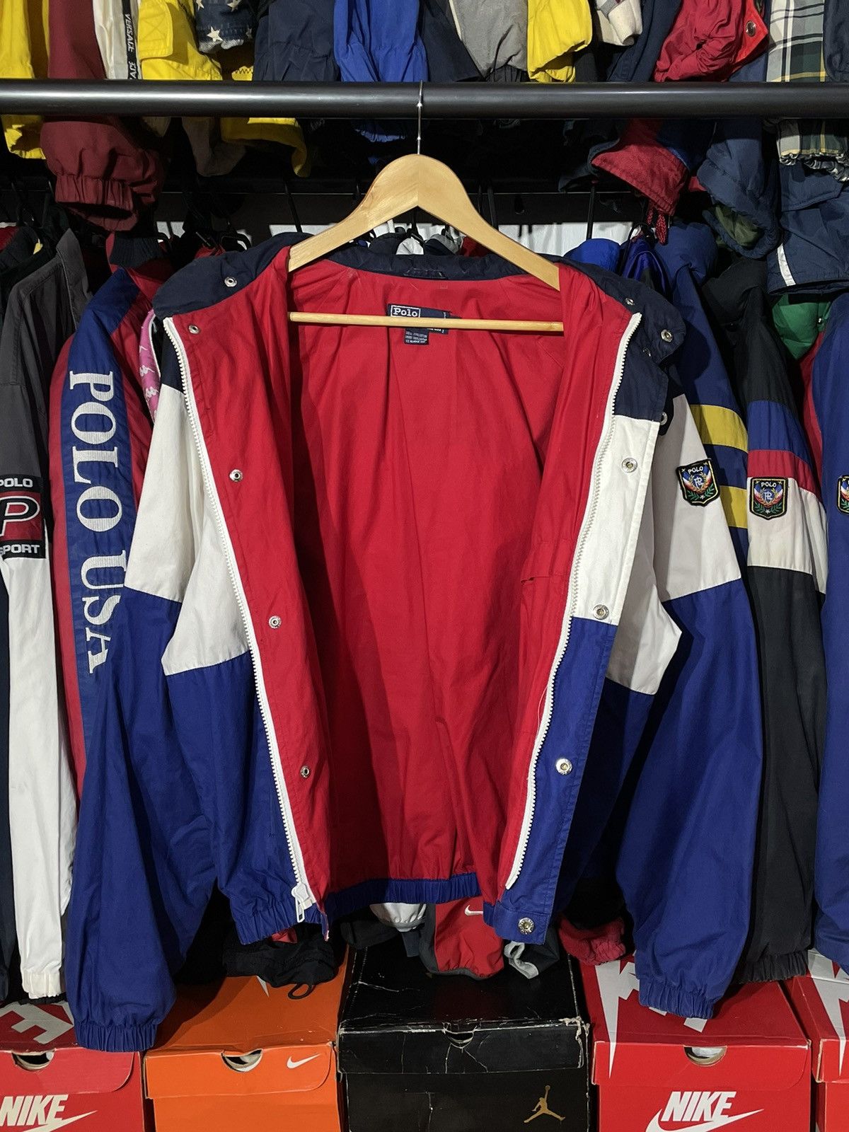 Polo Ralph Lauren × Vintage Jacket Polo Uni Crest Vintage Size US XL / EU 56 / 4 - 5 Thumbnail