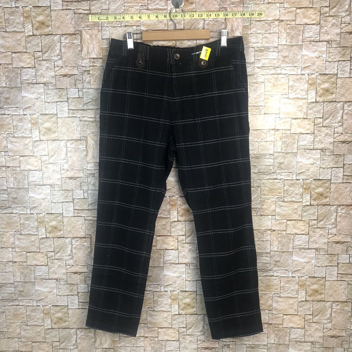 Harris Tweed Harris Tweed Dark Blue Checkred Pants #A358 Size US 30 / EU 46 - 1 Thumbnail