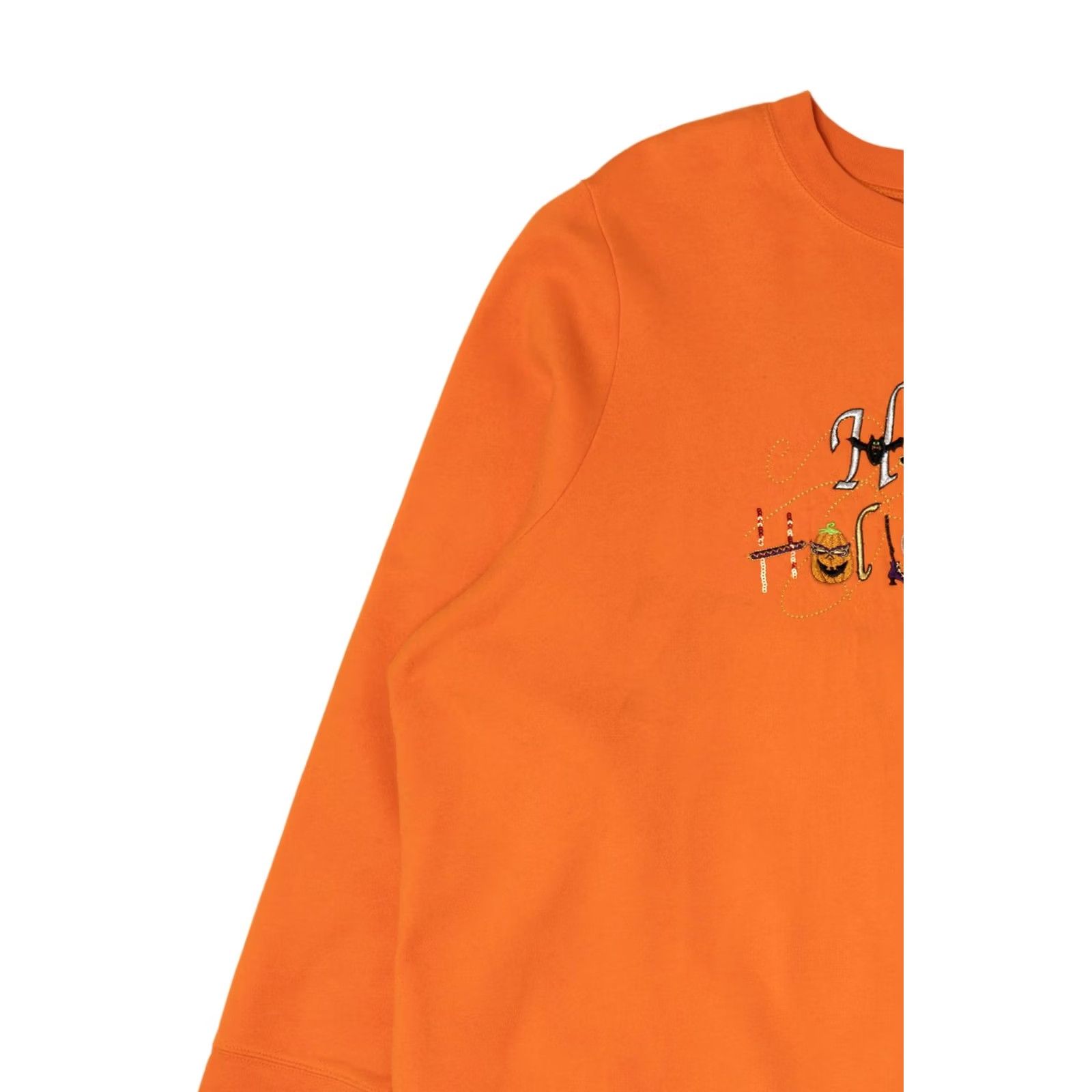 Vintage VINTAGE Orange Happy Halloween Sweatshirt XX-Large 1990s Size US XXL / EU 58 / 5 - 7 Thumbnail