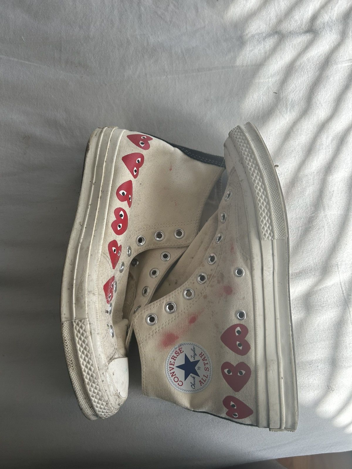 Comme des Garcons × Converse CDG Hearts Converse Size US 8.5 / EU 41-42 - 1 Thumbnail