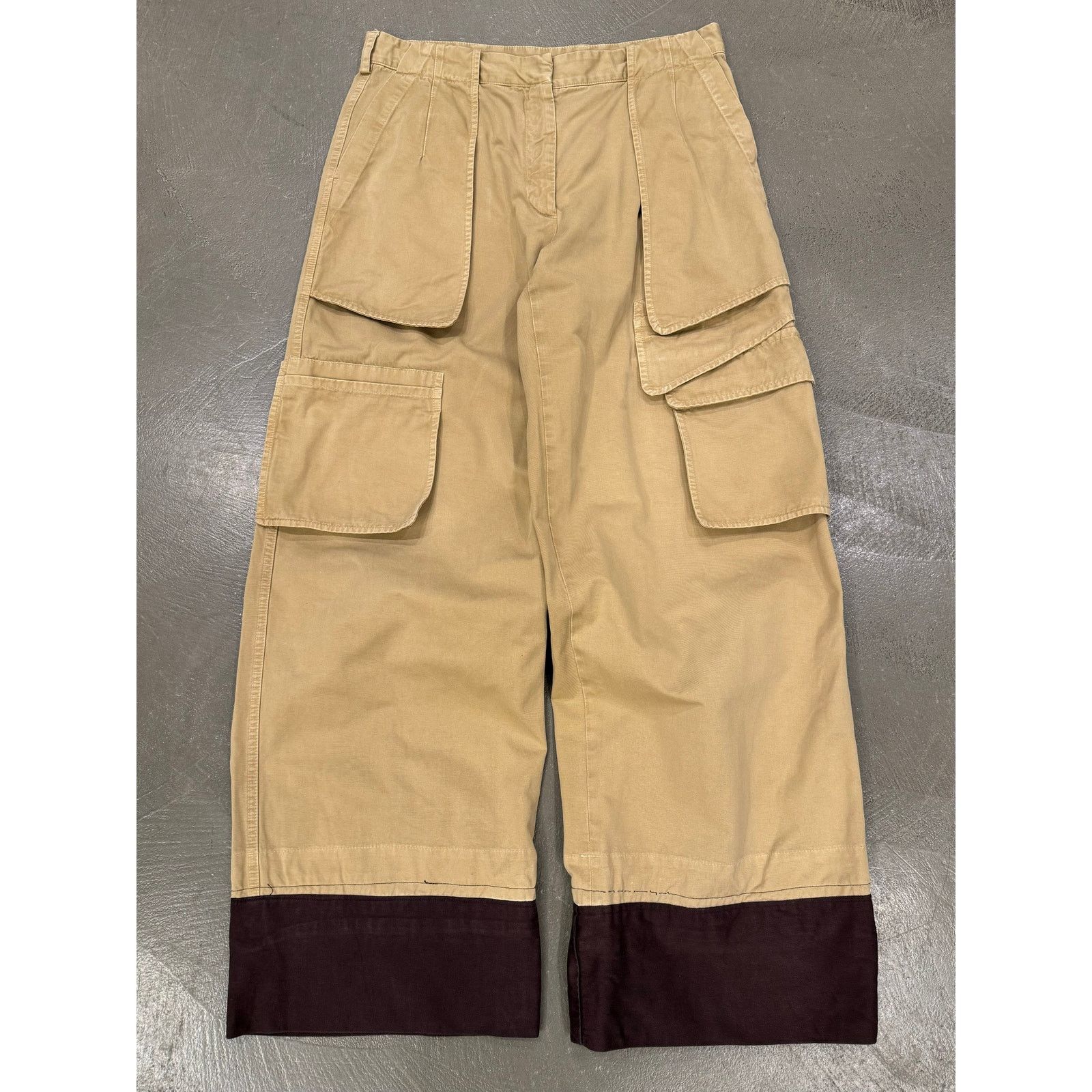 Dries Van Noten 2000s Dries Van Noten wide cargo pants Size 24" / US 00 / IT 34 - 1 Thumbnail