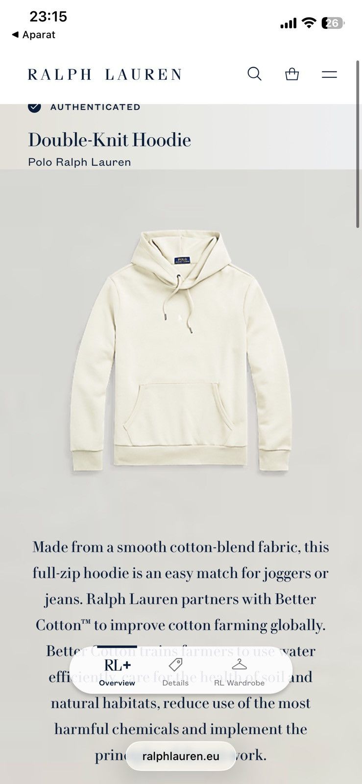 Polo Ralph Lauren Polo Ralph Lauren Hoodie L Beige Old Money Drip Swag Size L / US 10 / IT 46 - 3 Thumbnail
