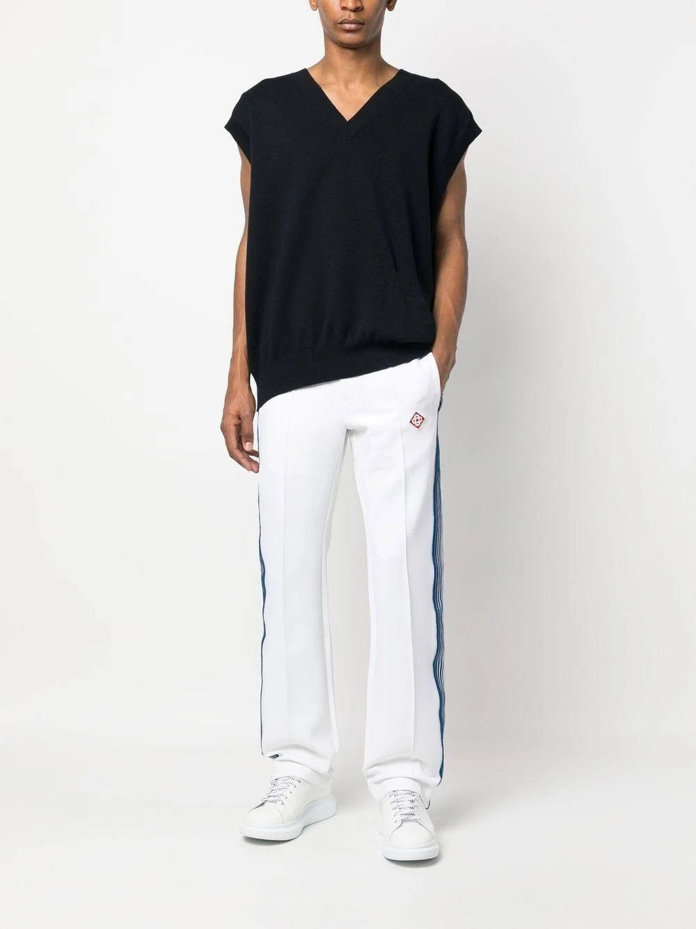 Image of Casablanca O1Mle0424 Track Pants In White, Men's (Size 34)