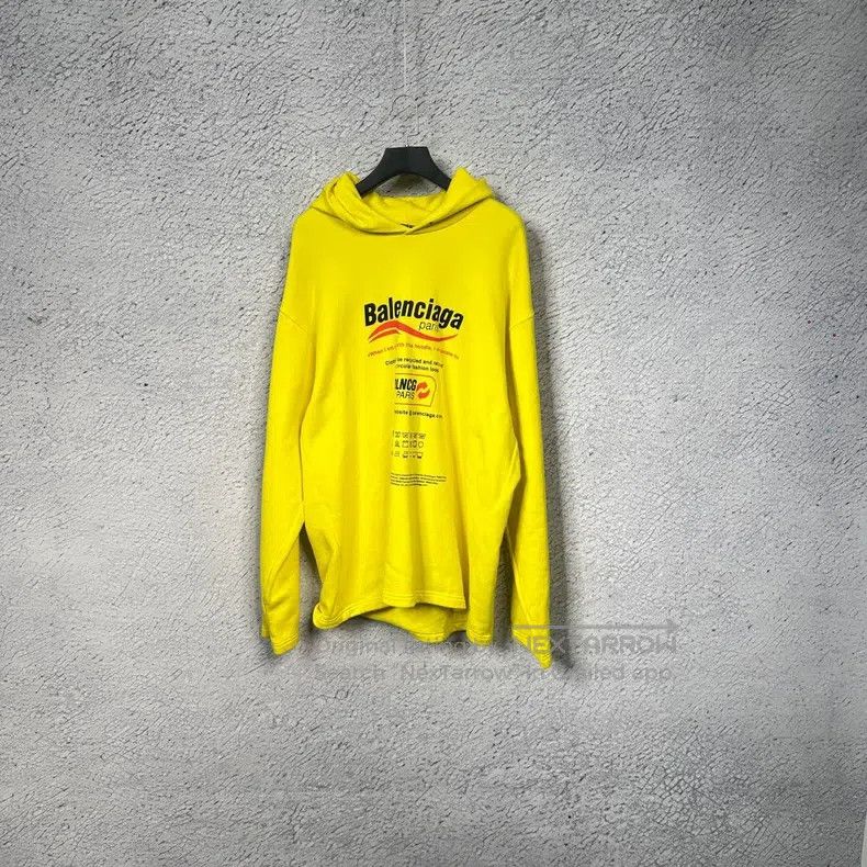 Balenciaga Balenciaga Front and back logo hooded sweatshirt Size US XXS / EU 40 - 1 Thumbnail