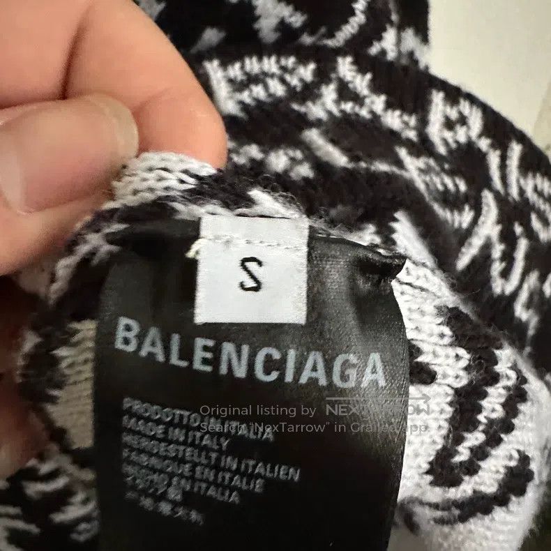 Balenciaga Balenciaga Black Barrage Knitted Sweater Size US S / EU 44-46 / 1 - 5 Thumbnail