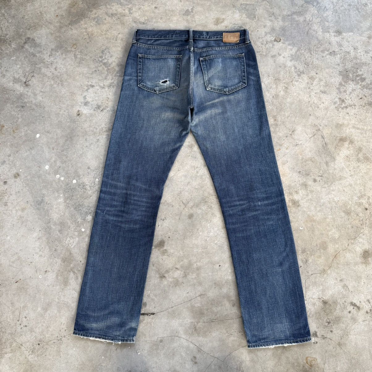 Gap W34x31 Vintage Gap Slim Fit Faded Mud wash Denim Jean Size US 34 / EU 50 - 9 Thumbnail