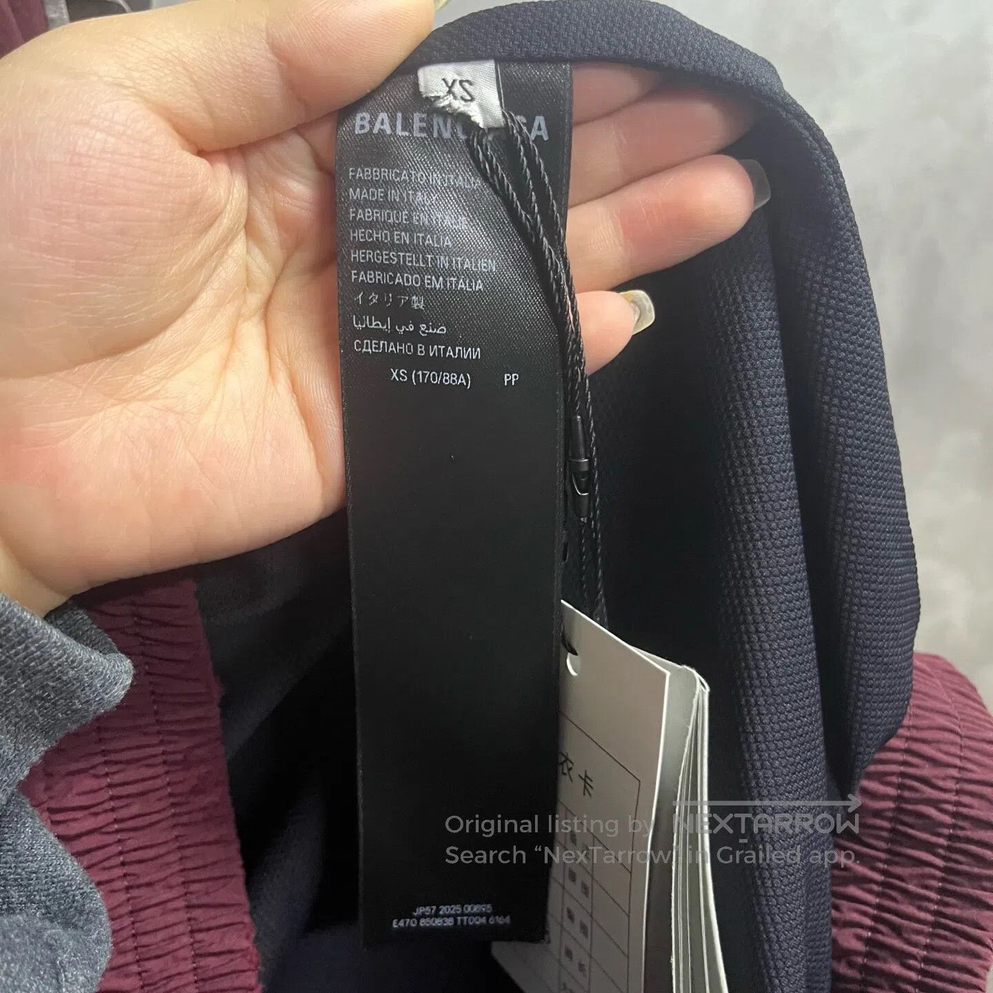 Balenciaga Balenciaga Solid-colored long-sleeved jacket with a stand- Size US XS / EU 42 / 0 - 3 Thumbnail