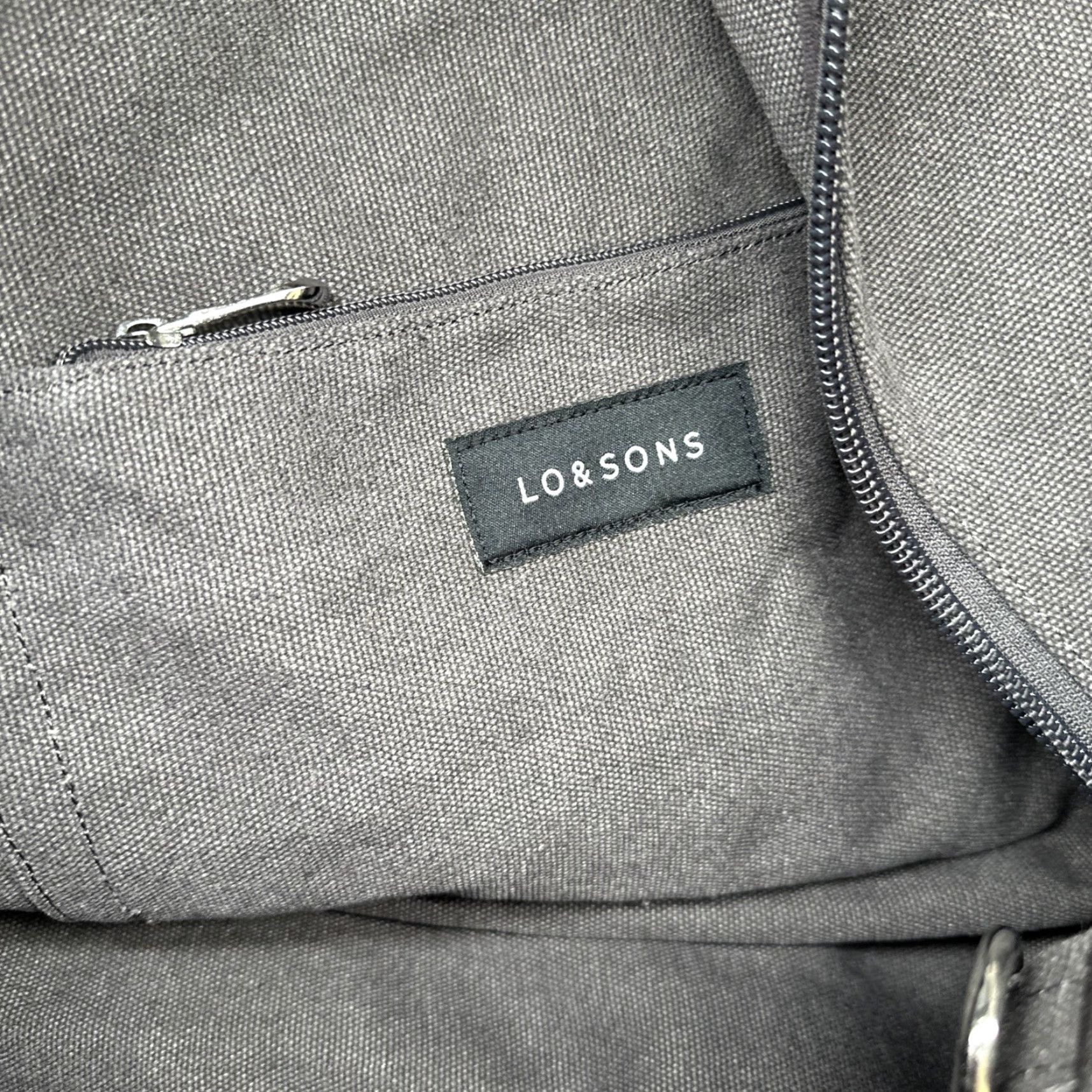 Catalina Lo & Sons Catalina Deluxe Large Gray Tote Weekender Travel Bag Canvas Carry All Women Size ONE SIZE - 5 Thumbnail