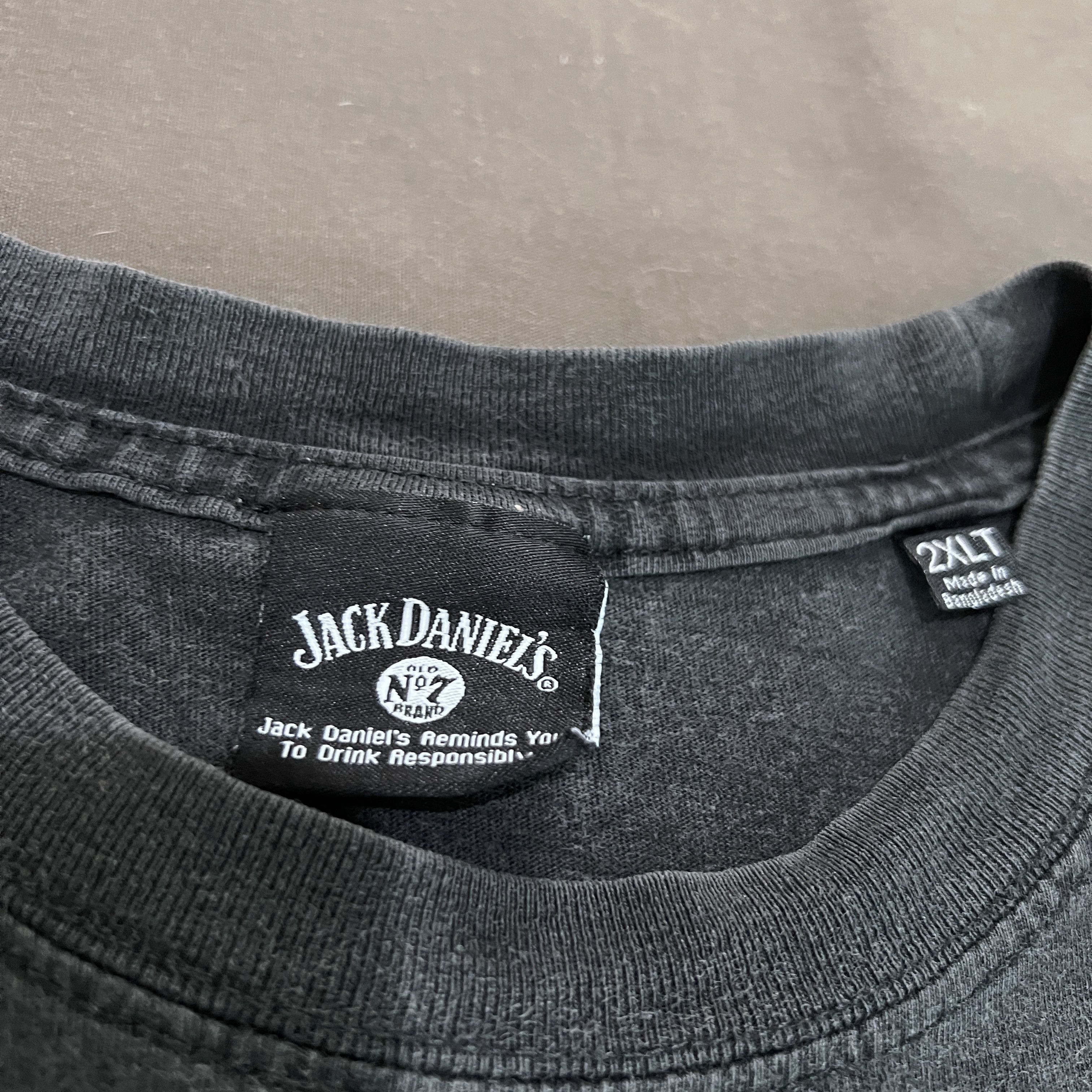 Japanese Brand Vintage Y2K Jack Daniels Promo Tee 2XL Faded Oversized Size US XXL / EU 58 / 5 - 5 Thumbnail