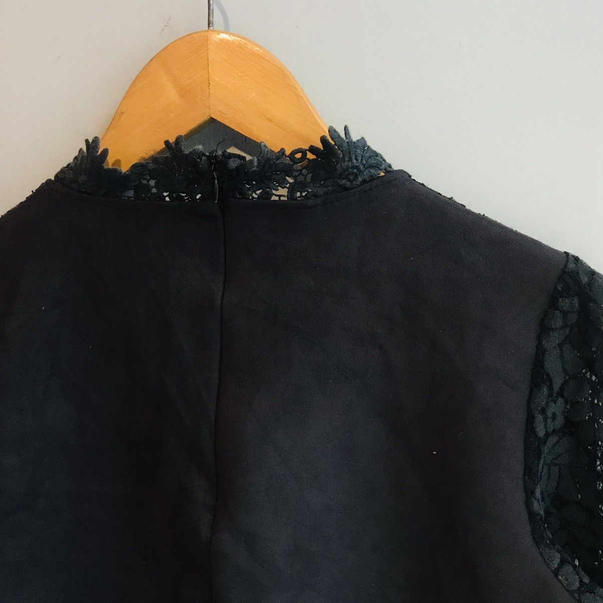 Seditionaries Floral Lace Upper Black Suede Top Size M / US 6-8 / IT 42-44 - 7 Thumbnail