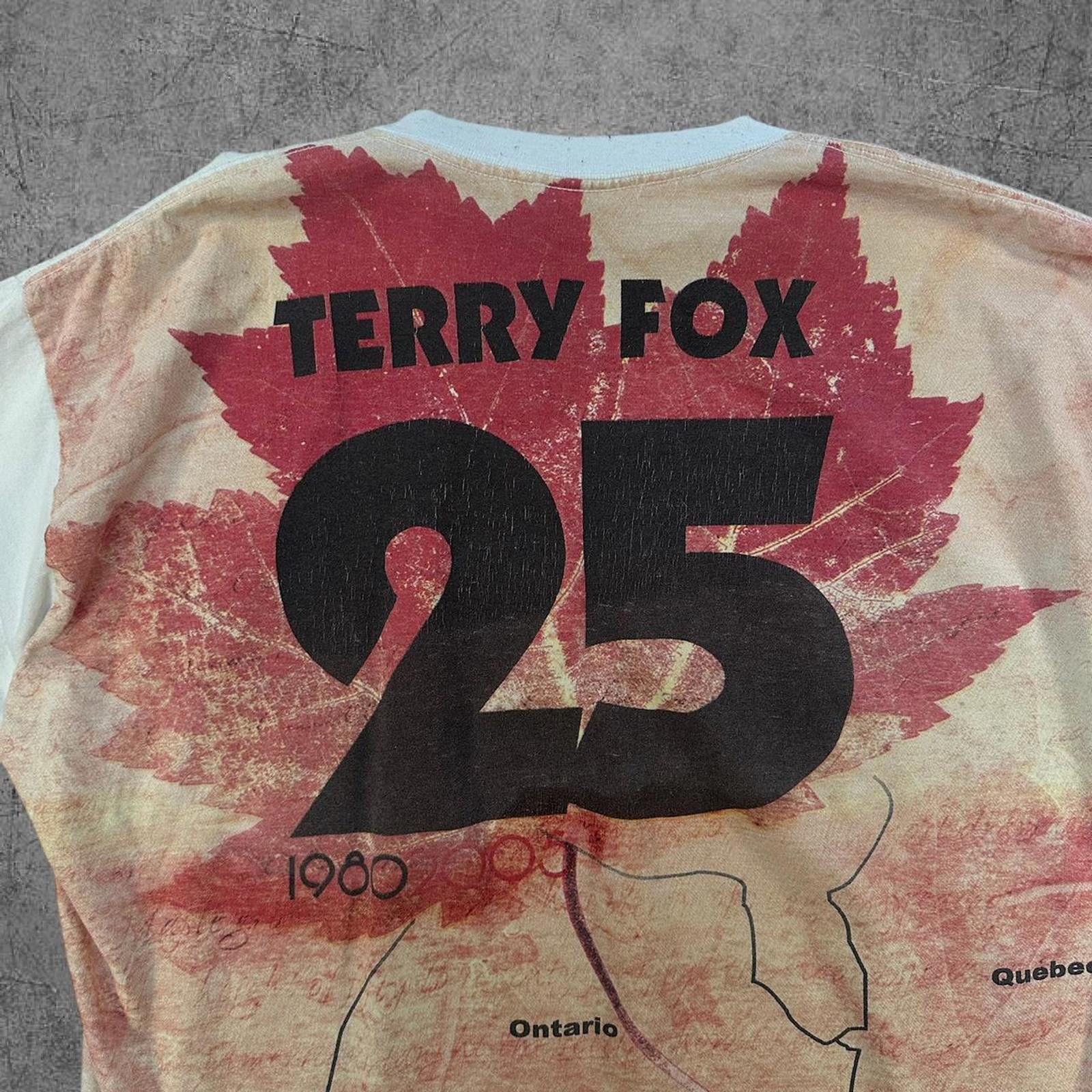 Vintage Vintage Terry Fox AOP Tee Size US XL / EU 56 / 4 - 4 Thumbnail