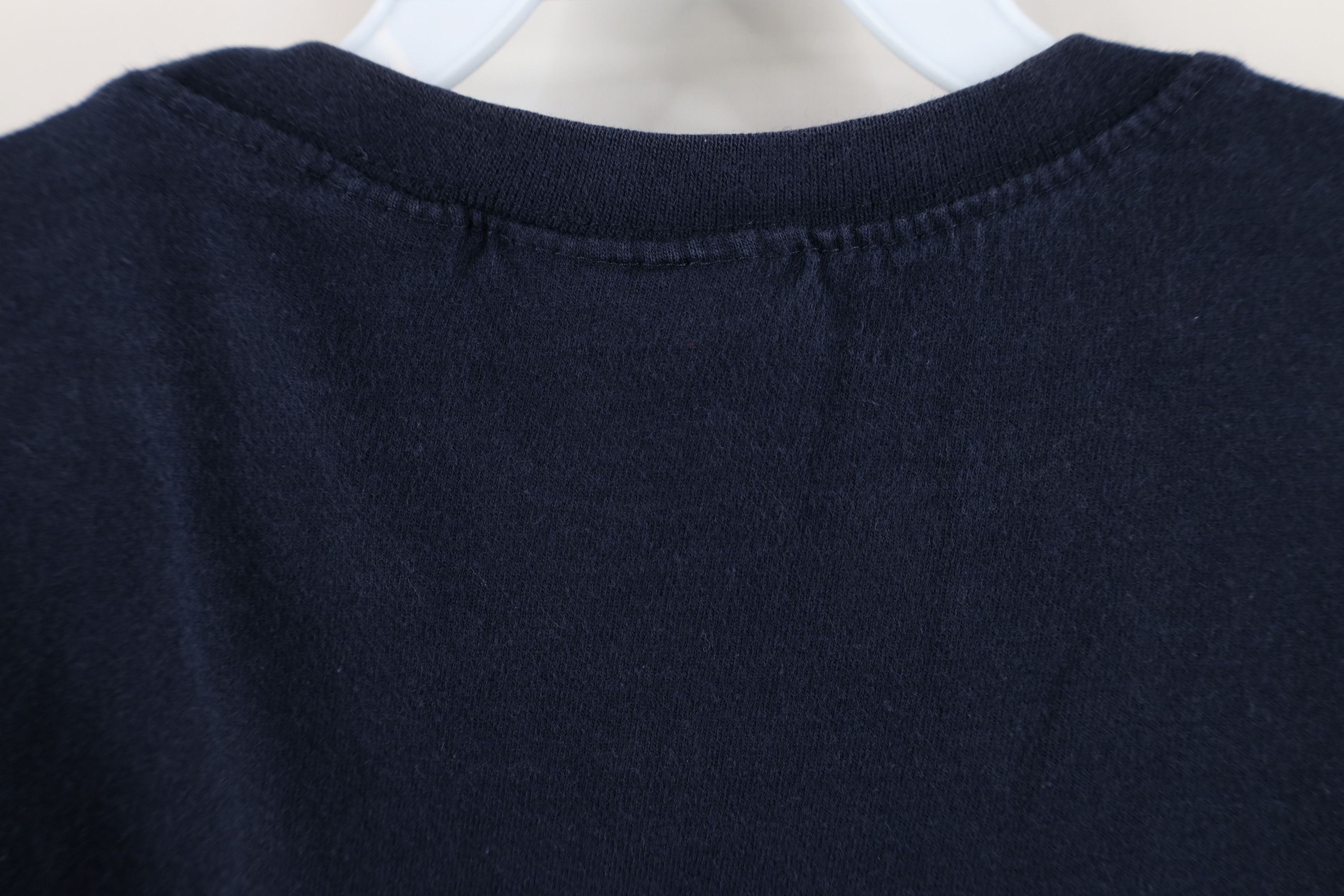 Vintage Vintage 90s Streetwear Heavyweight Cotton T-Shirt Blue Size US L / EU 52-54 / 3 - 9 Thumbnail