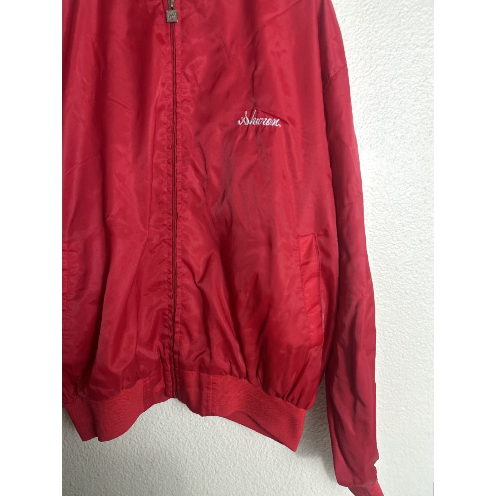 Vintage VINTAGE Satin Bomber Jacket Adult XXL Full Zip NorCal Dalmatians Red Mens Side? Size US XXL / EU 58 / 5 - 6 Thumbnail