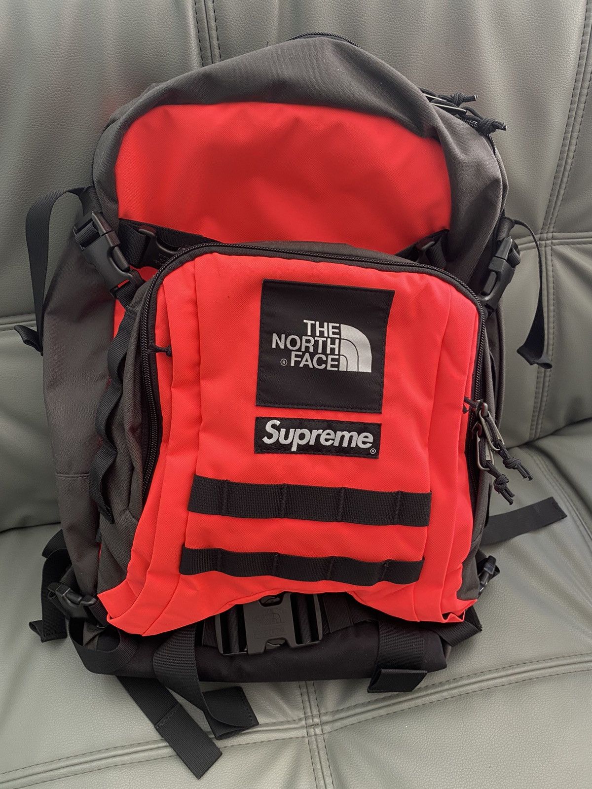 image of Supreme X Tnf Rtg Backpack Red, Men's