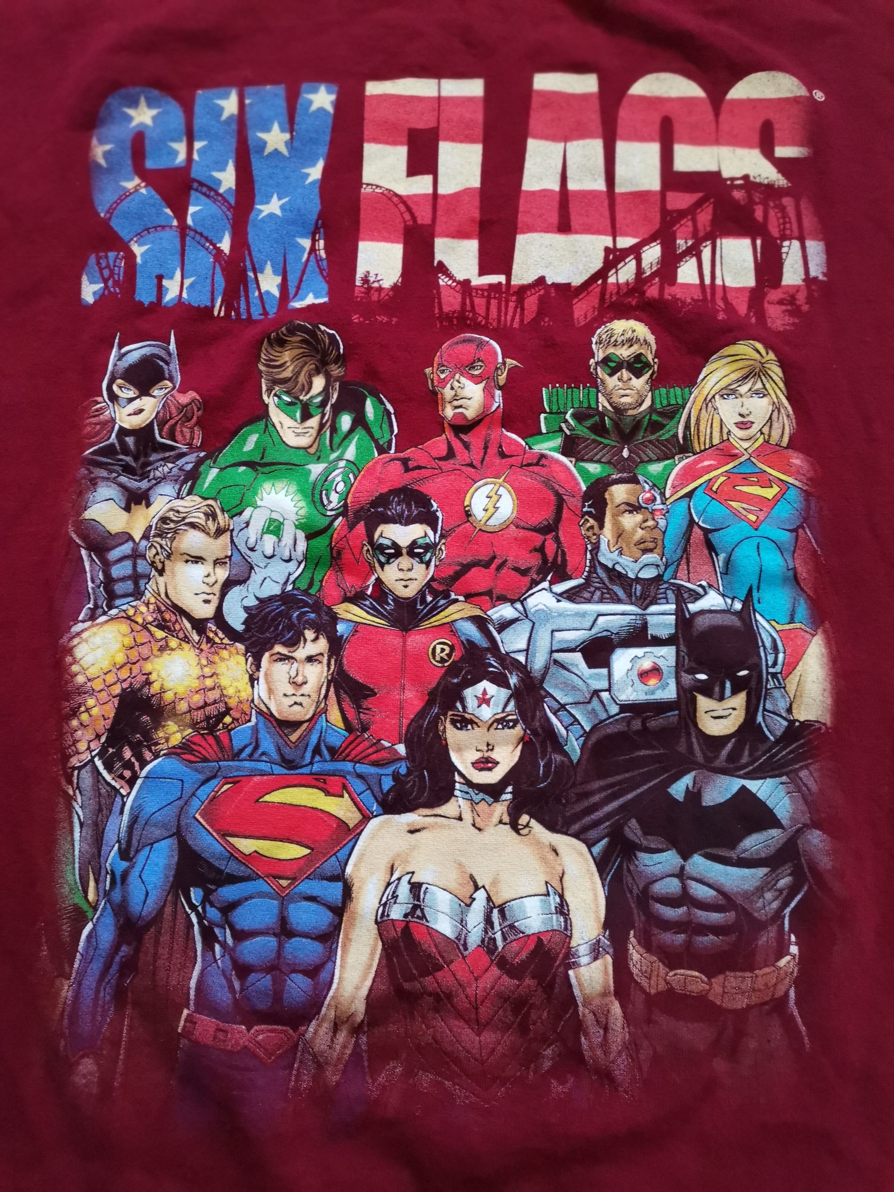 DC Comics Six Flags Justice League Tee Size US L / EU 52-54 / 3 - 2 Thumbnail