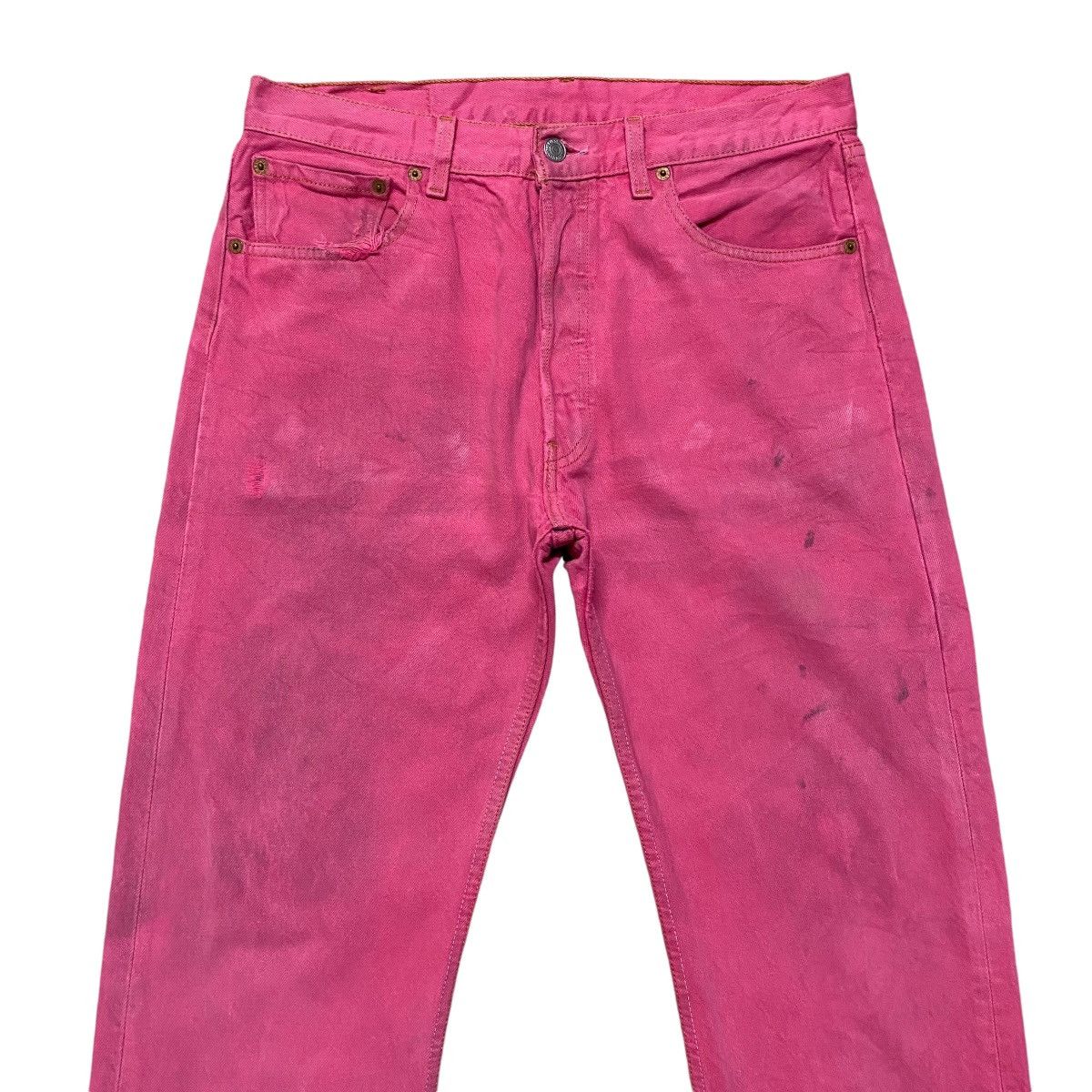 Levi's Vintage Levis 501xx Pink Denim Jeans Size US 32 / EU 48 - 3 Thumbnail