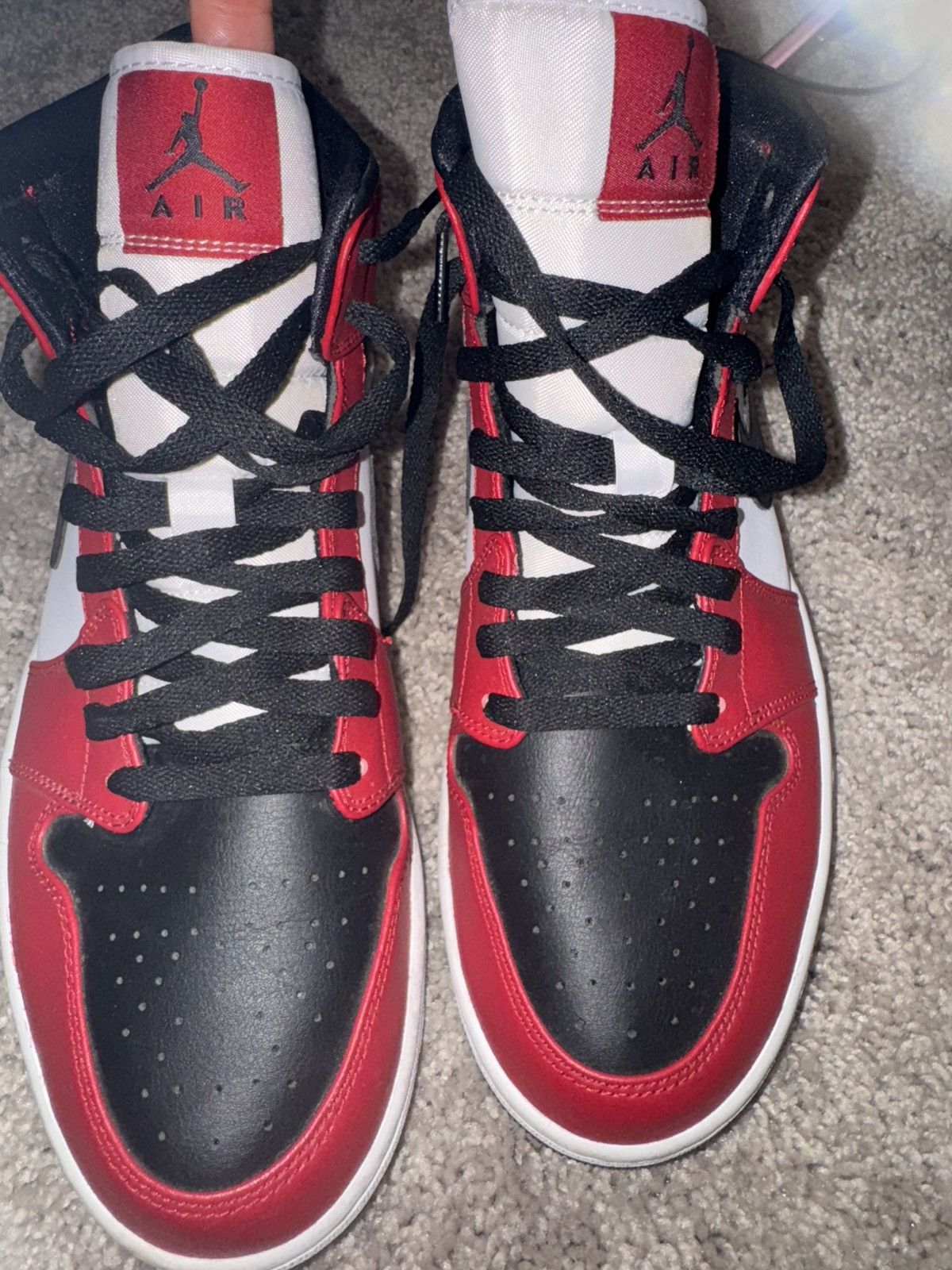 Jordan Brand Air Jordan 1 Mid Chicago Black Size US 11 / EU 44 - 7 Thumbnail